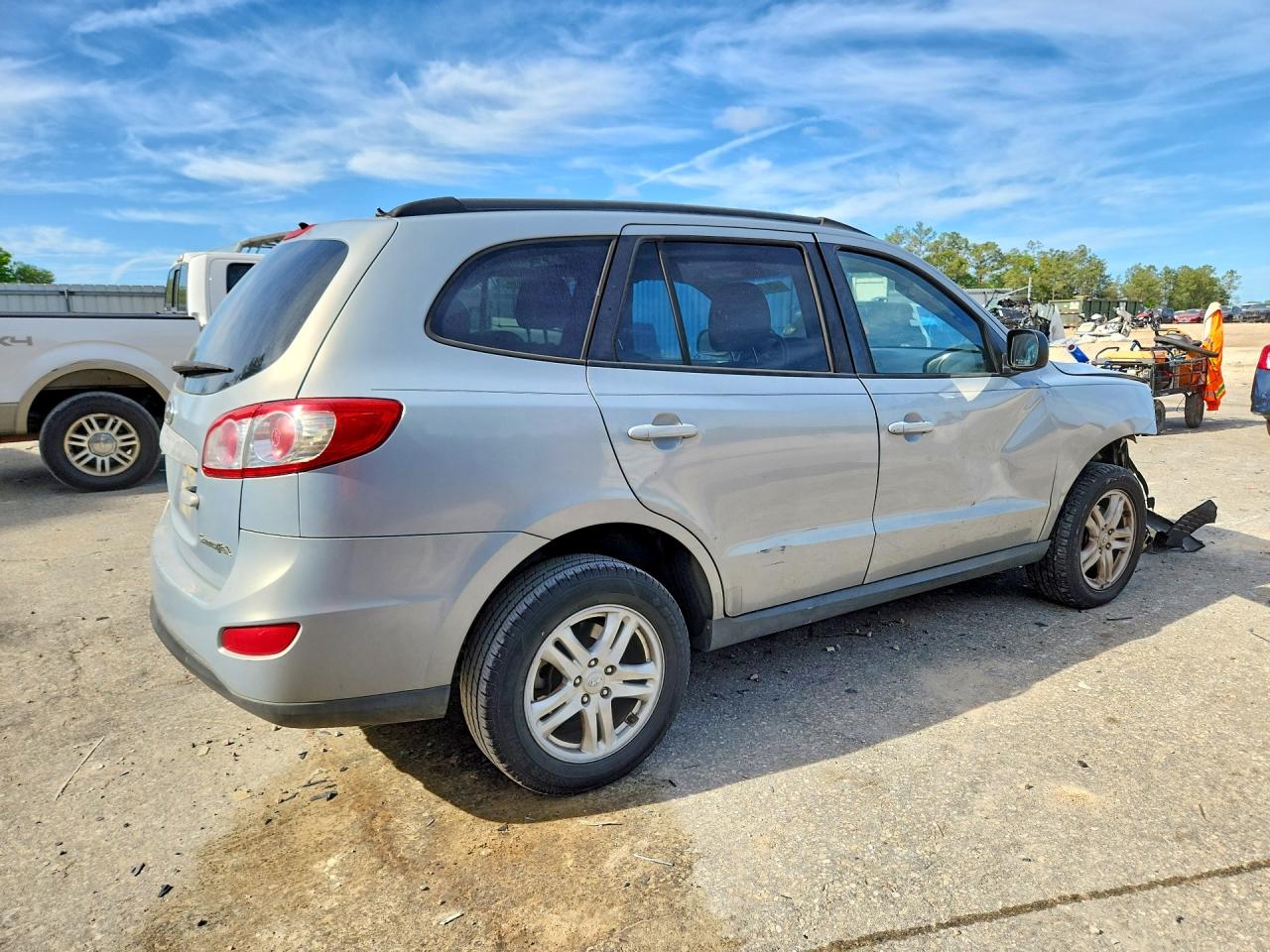 2010 Hyundai Santa Fe Gls Silver vin: 5NMSG3AB8AH398954