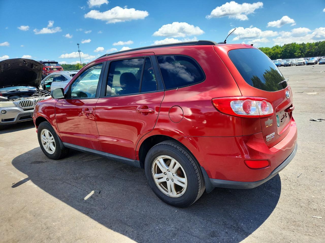 2010 Hyundai Santa Fe Gls Red vin: 5NMSG3AB8AH404235