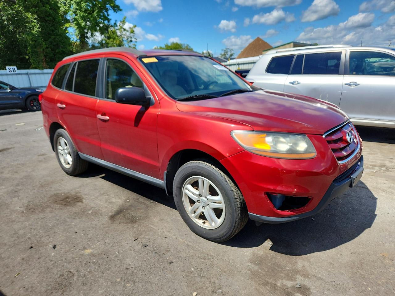 2010 Hyundai Santa Fe Gls Red vin: 5NMSG3AB8AH404235