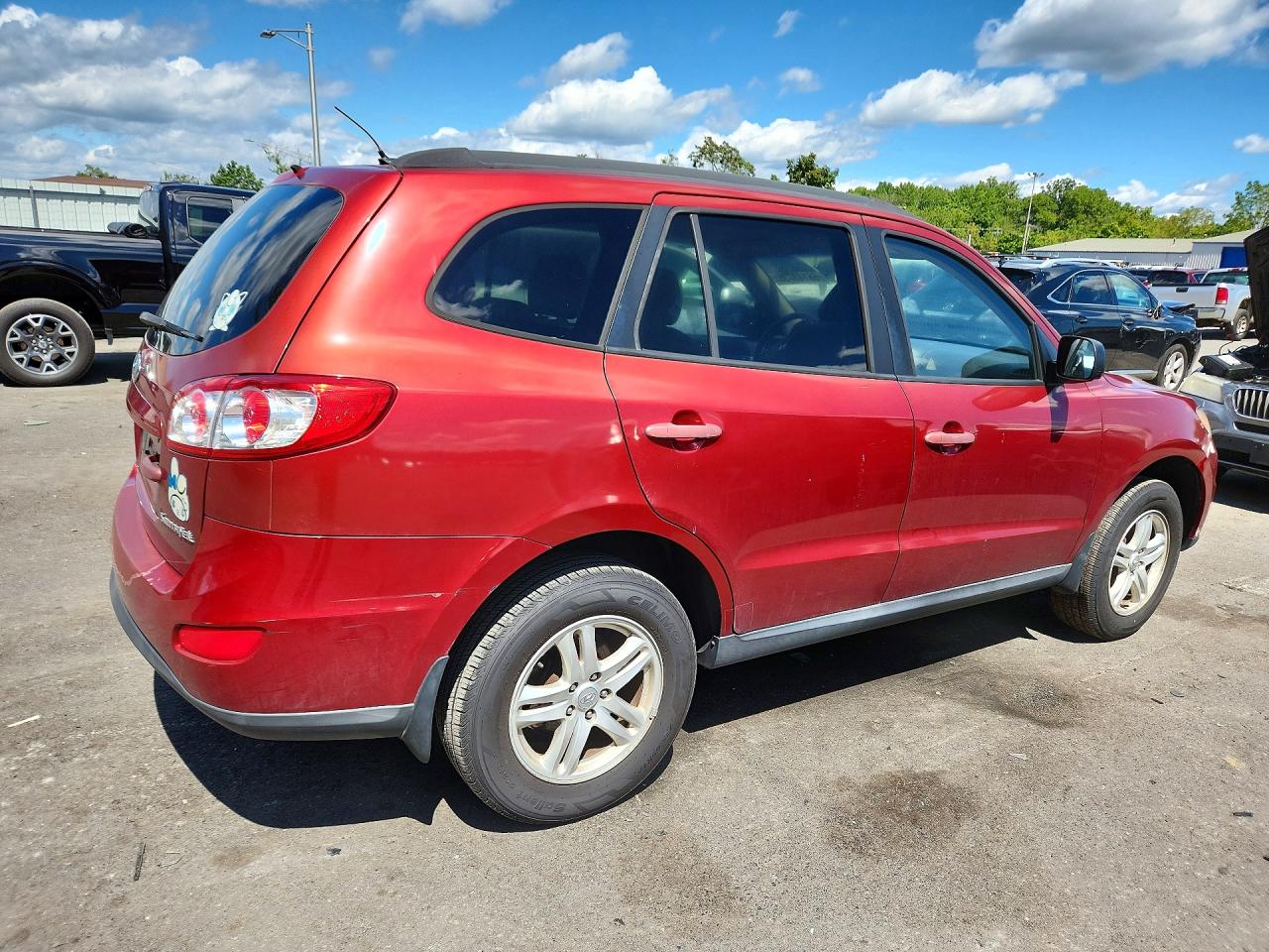 2010 Hyundai Santa Fe Gls Red vin: 5NMSG3AB8AH404235
