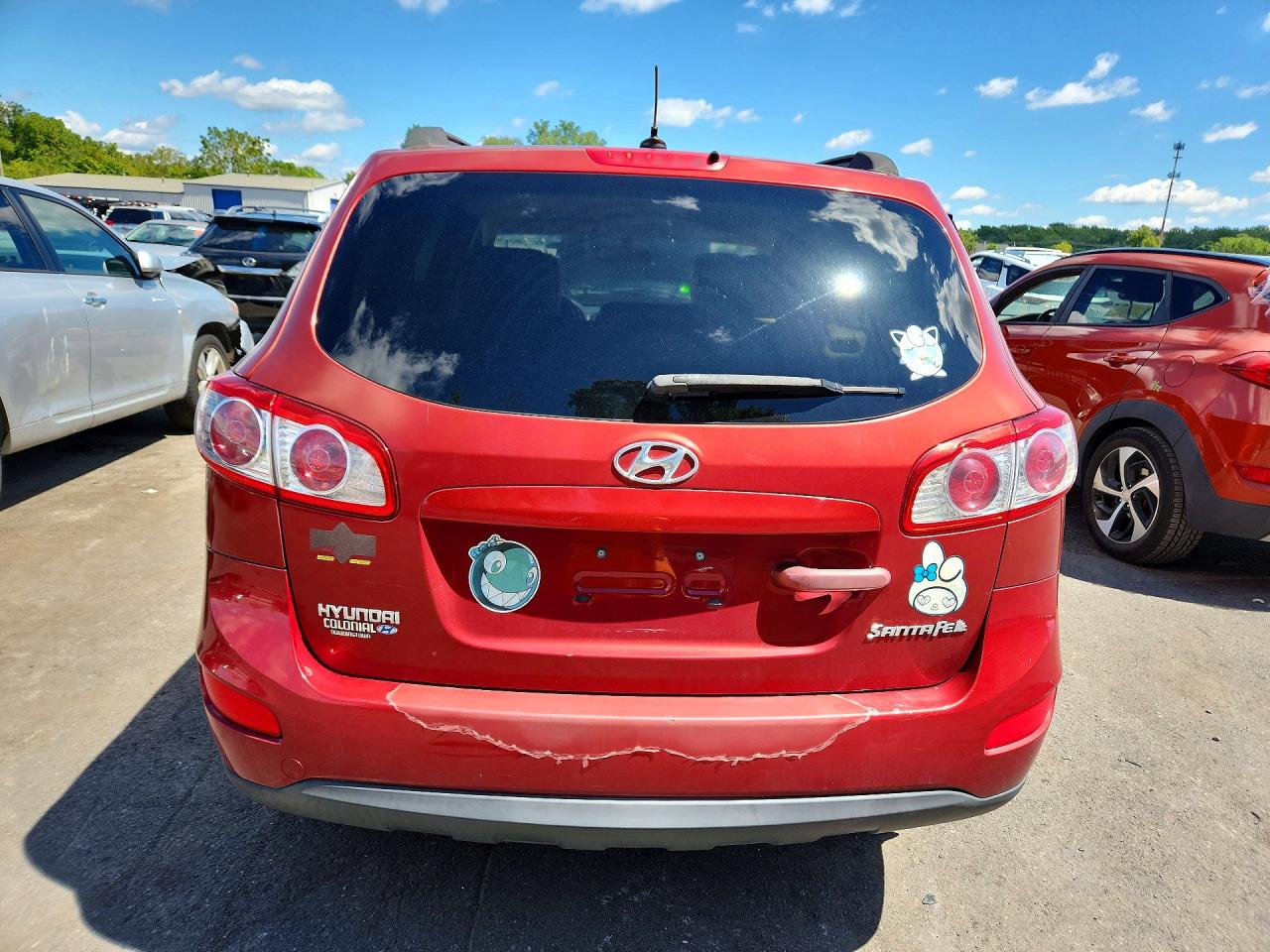 2010 Hyundai Santa Fe Gls Red vin: 5NMSG3AB8AH404235