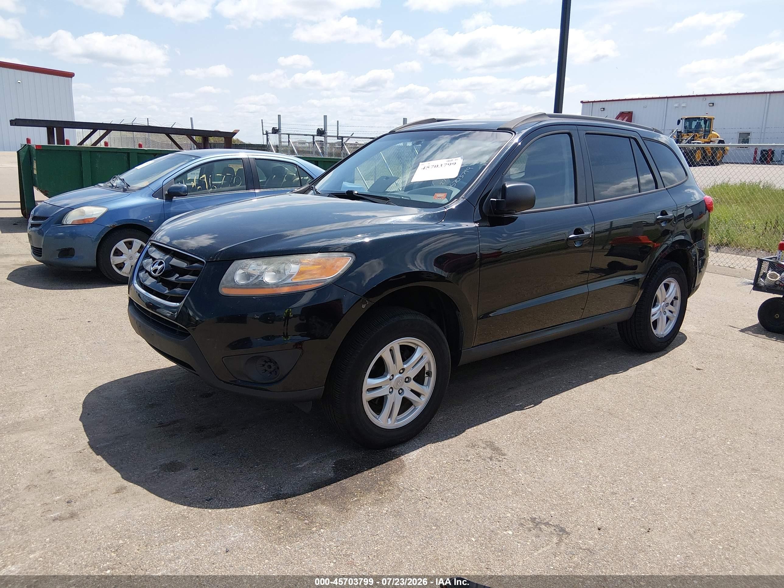 2010 Hyundai Santa Fe Gls Черный vin: 5NMSG3AB9AH334860