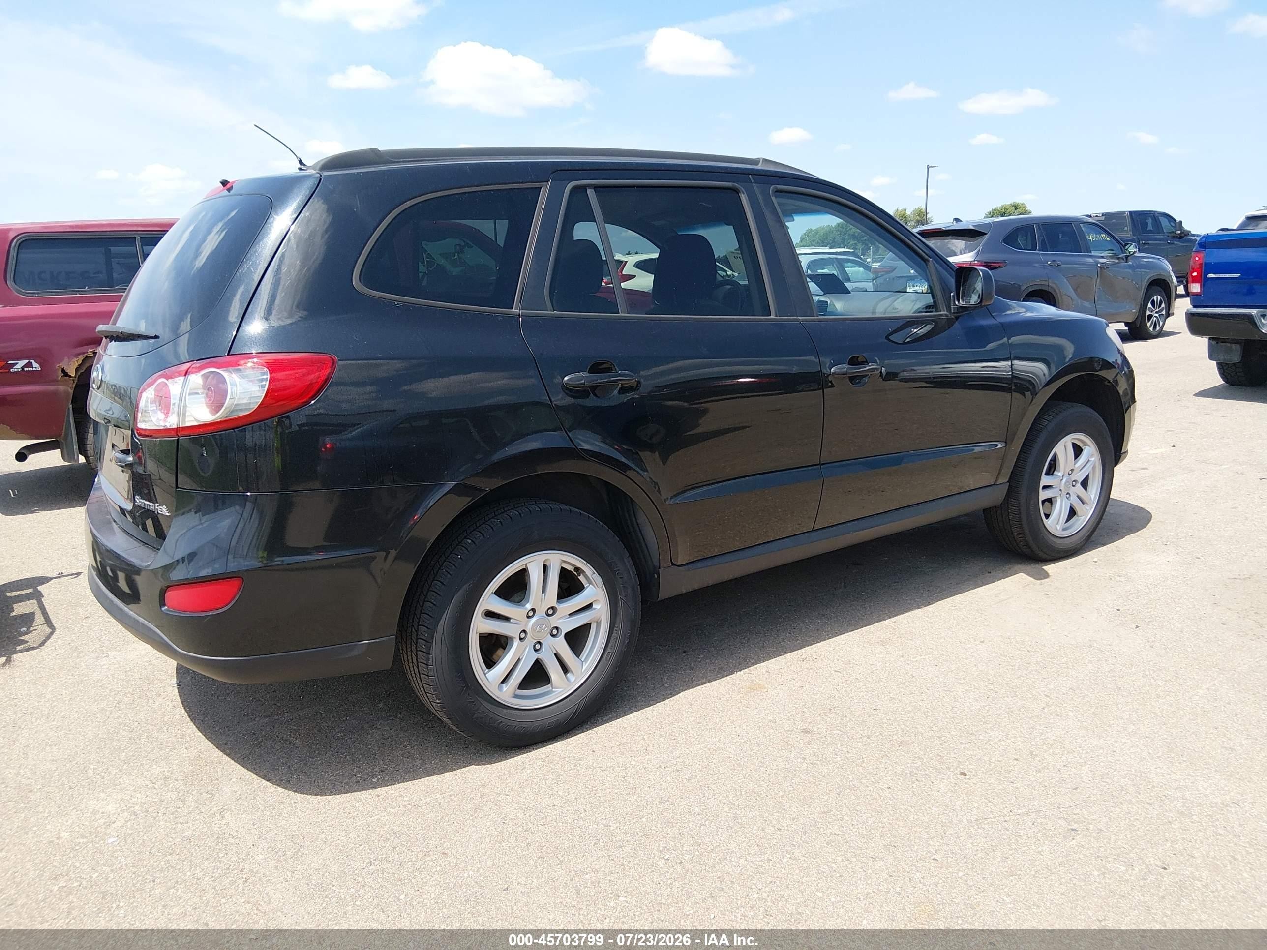 2010 Hyundai Santa Fe Gls Черный vin: 5NMSG3AB9AH334860