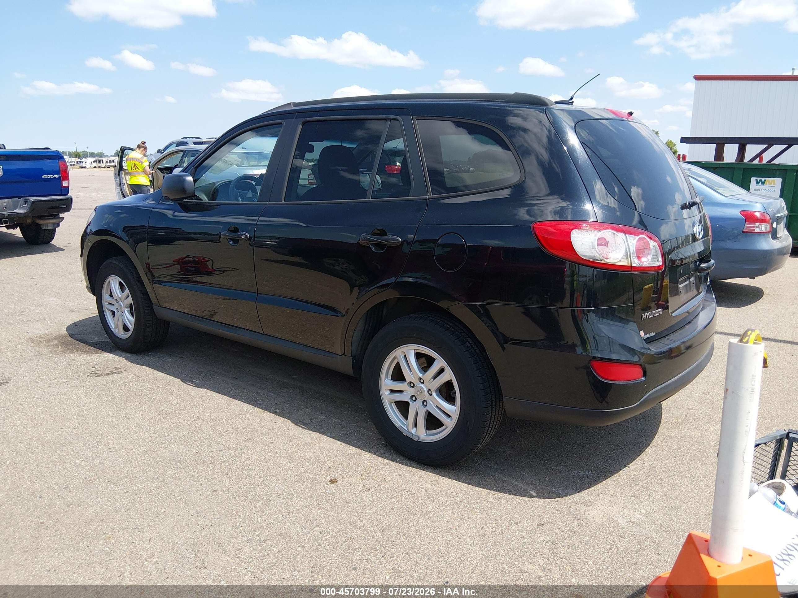 2010 Hyundai Santa Fe Gls Черный vin: 5NMSG3AB9AH334860