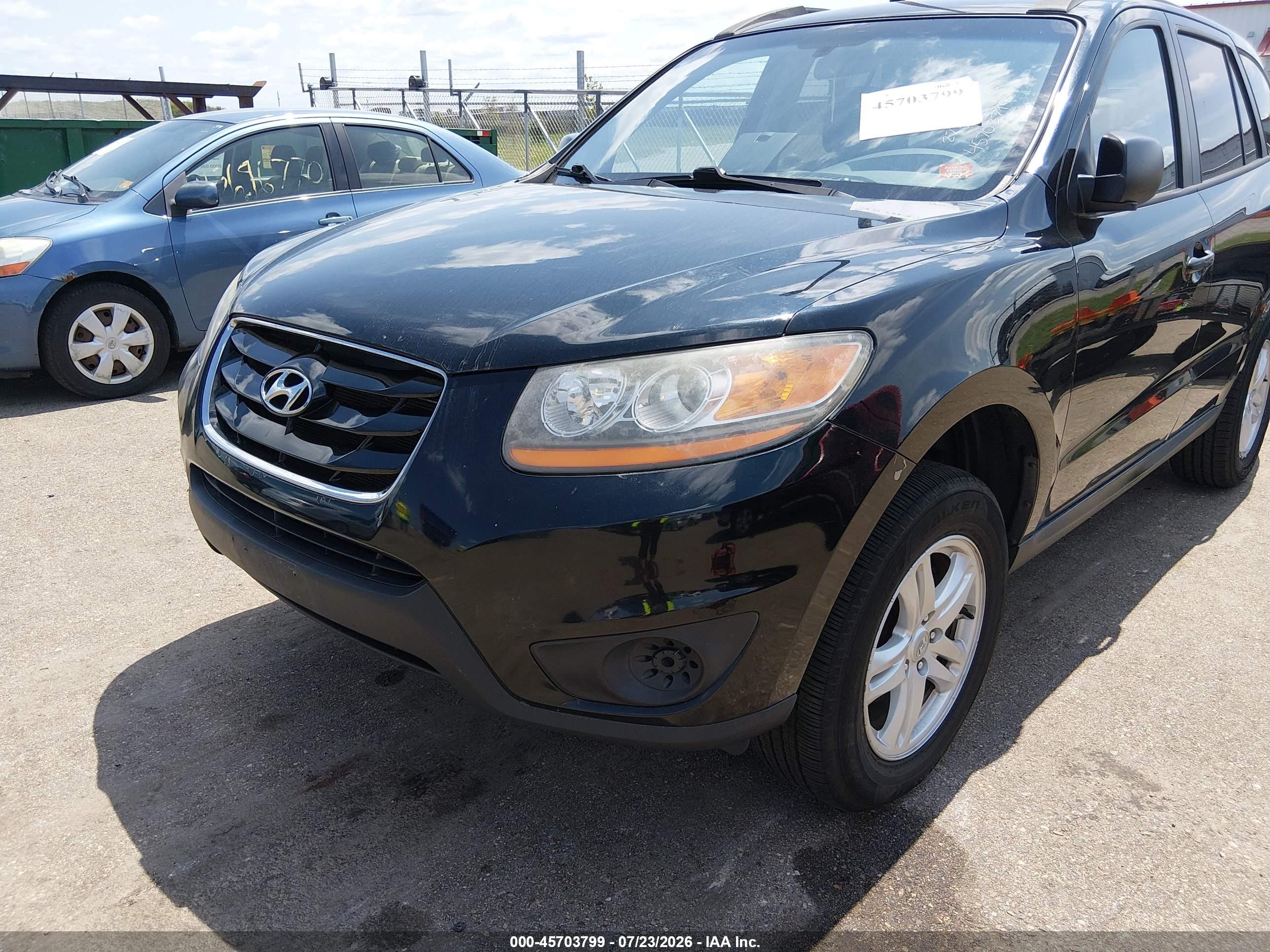 2010 Hyundai Santa Fe Gls Черный vin: 5NMSG3AB9AH334860