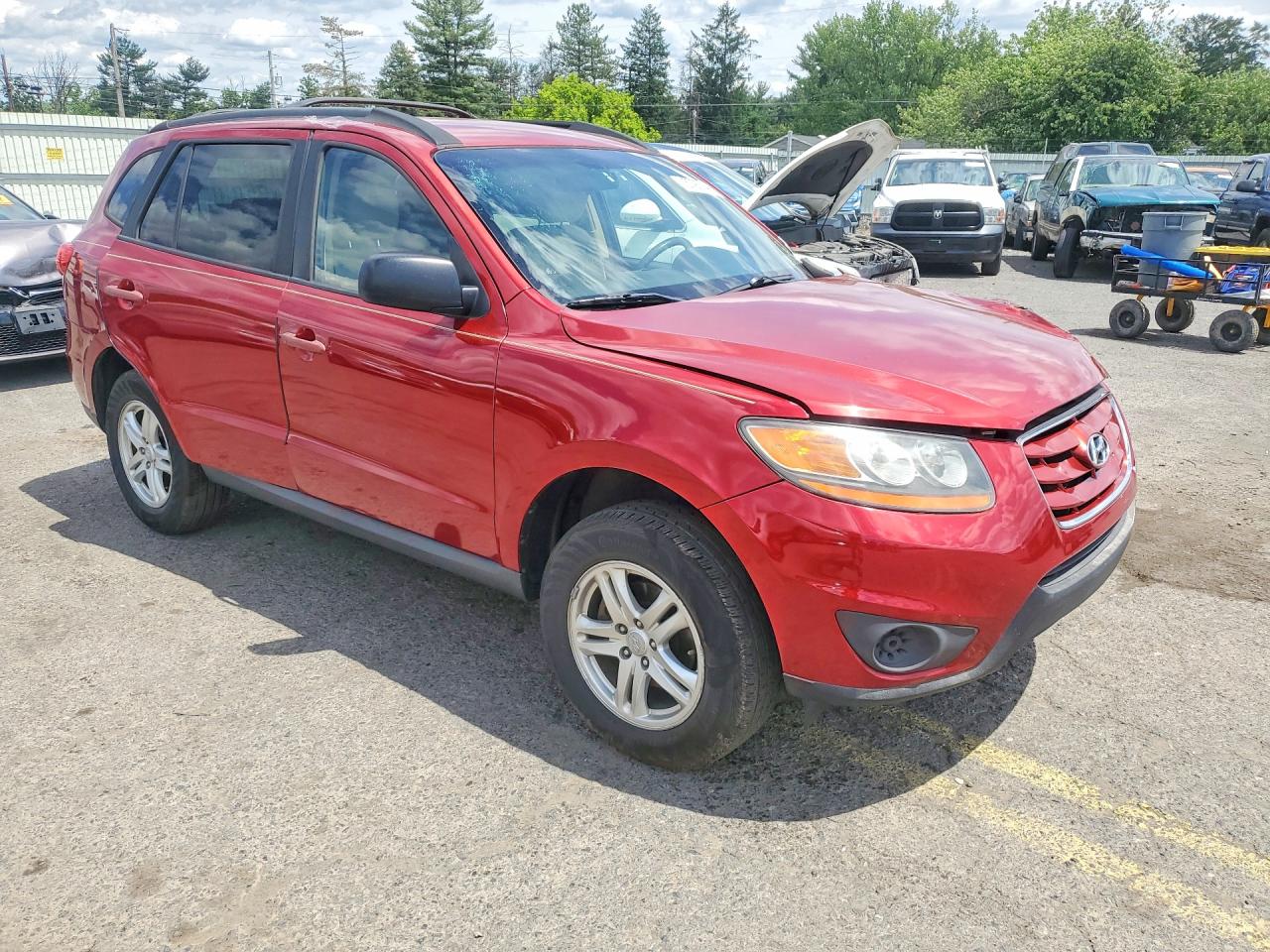 2010 Hyundai Santa Fe Gls Red vin: 5NMSG3AB9AH356986