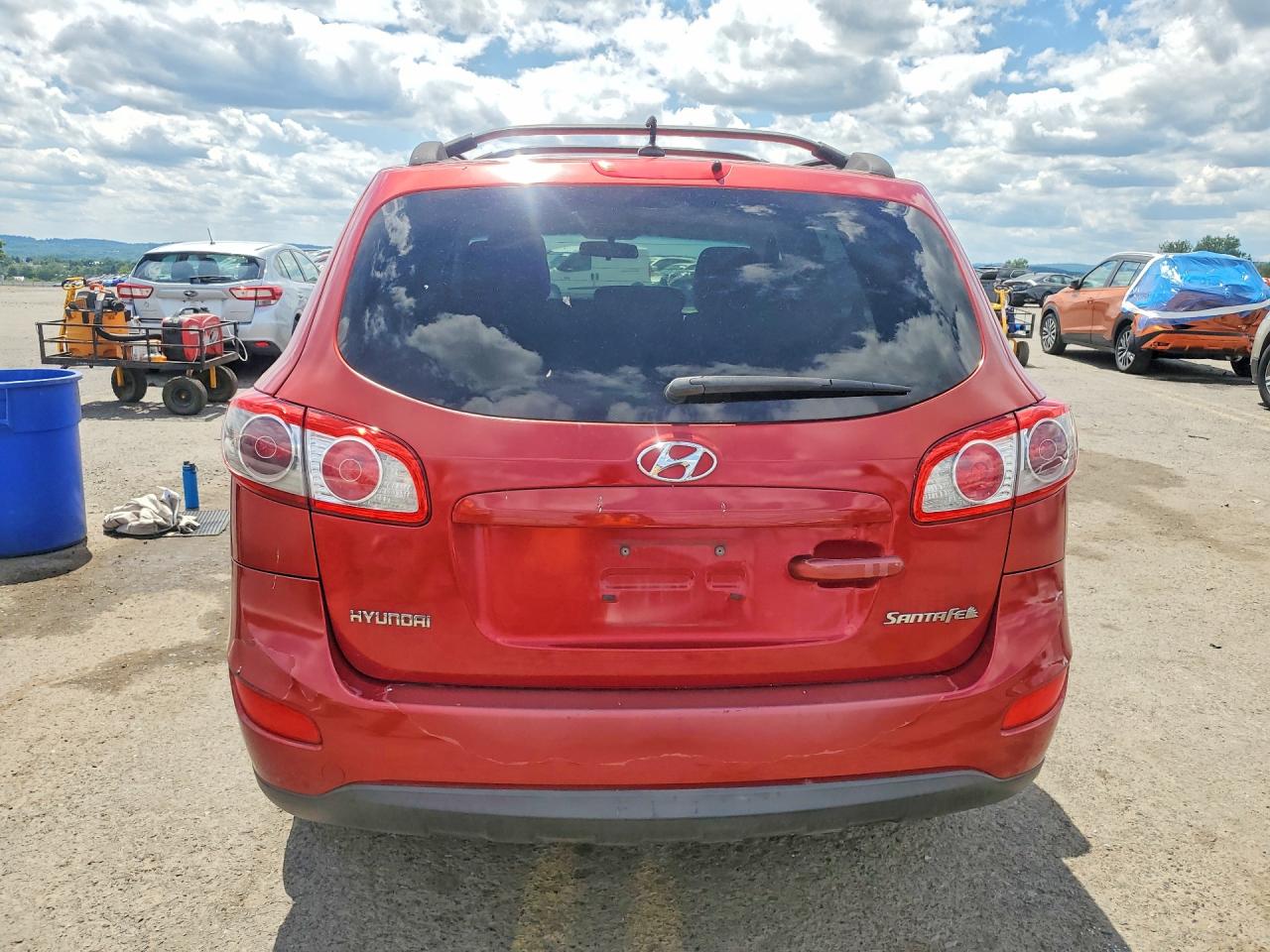 2010 Hyundai Santa Fe Gls Red vin: 5NMSG3AB9AH356986