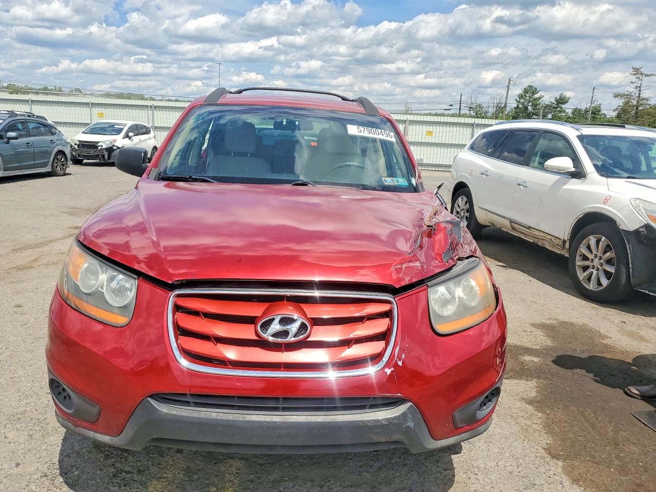 2010 Hyundai Santa Fe Gls Red vin: 5NMSG3AB9AH356986