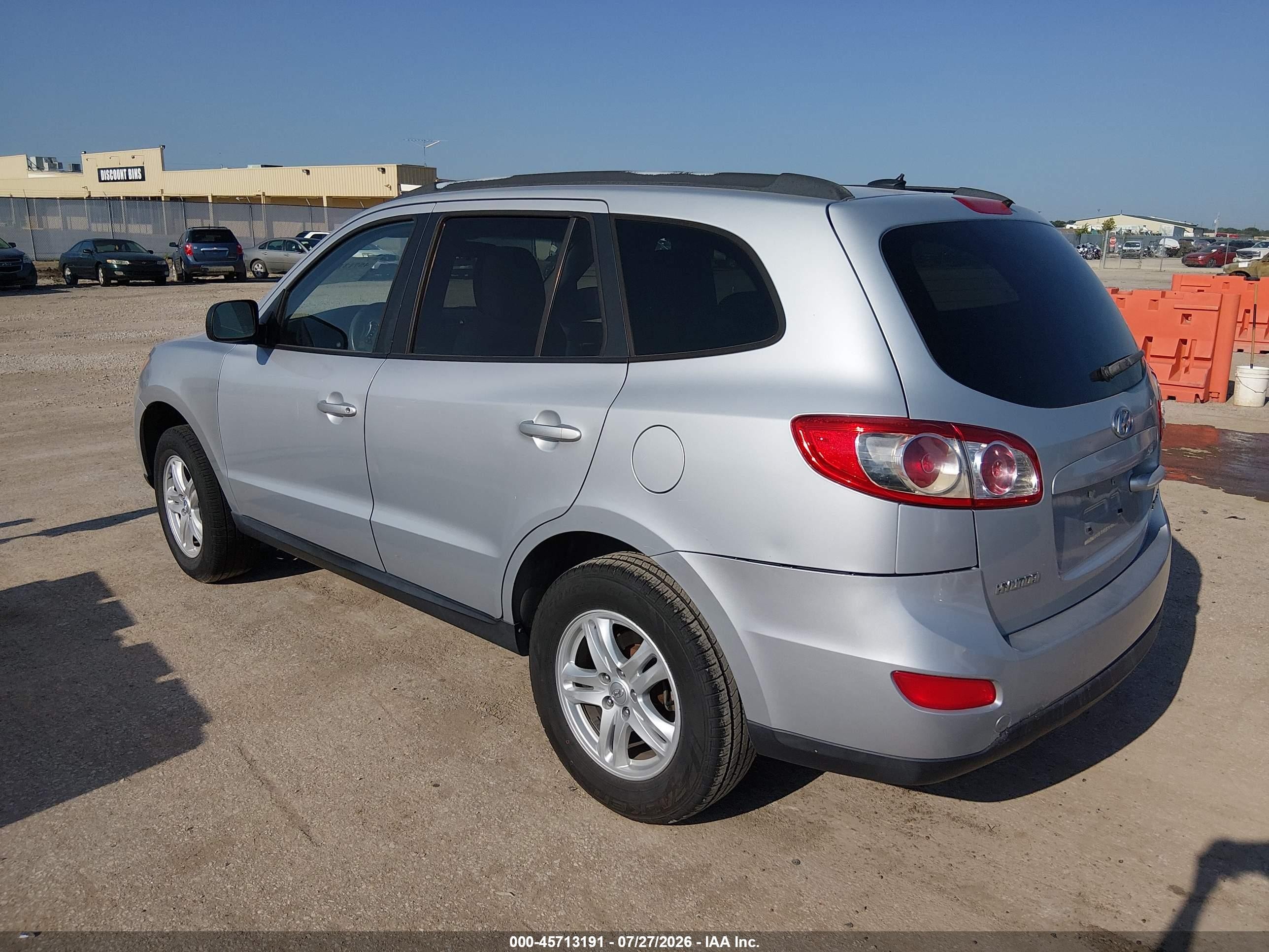 2010 Hyundai Santa Fe Gls Silver vin: 5NMSG3AB9AH366580