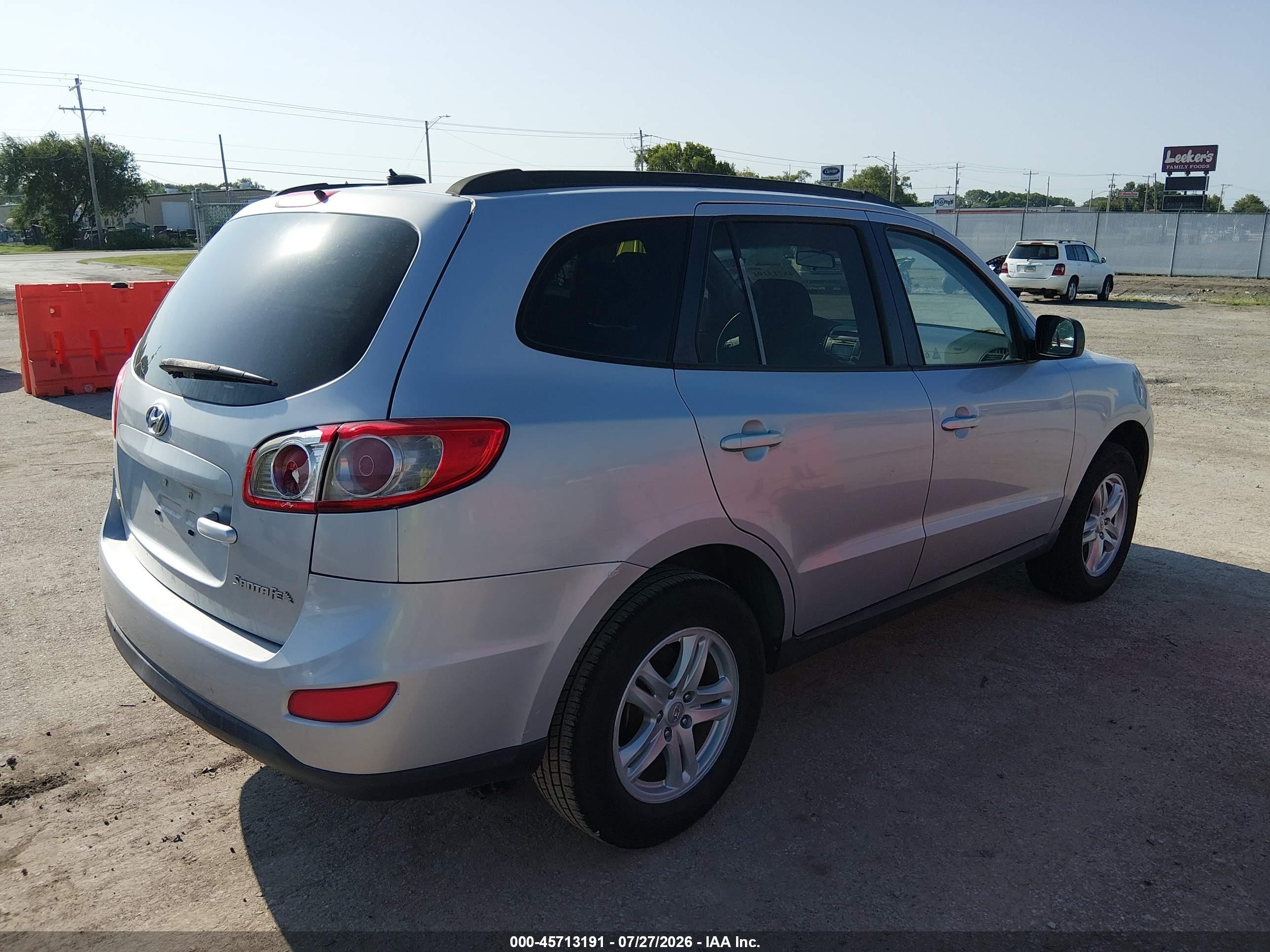 2010 Hyundai Santa Fe Gls Silver vin: 5NMSG3AB9AH366580