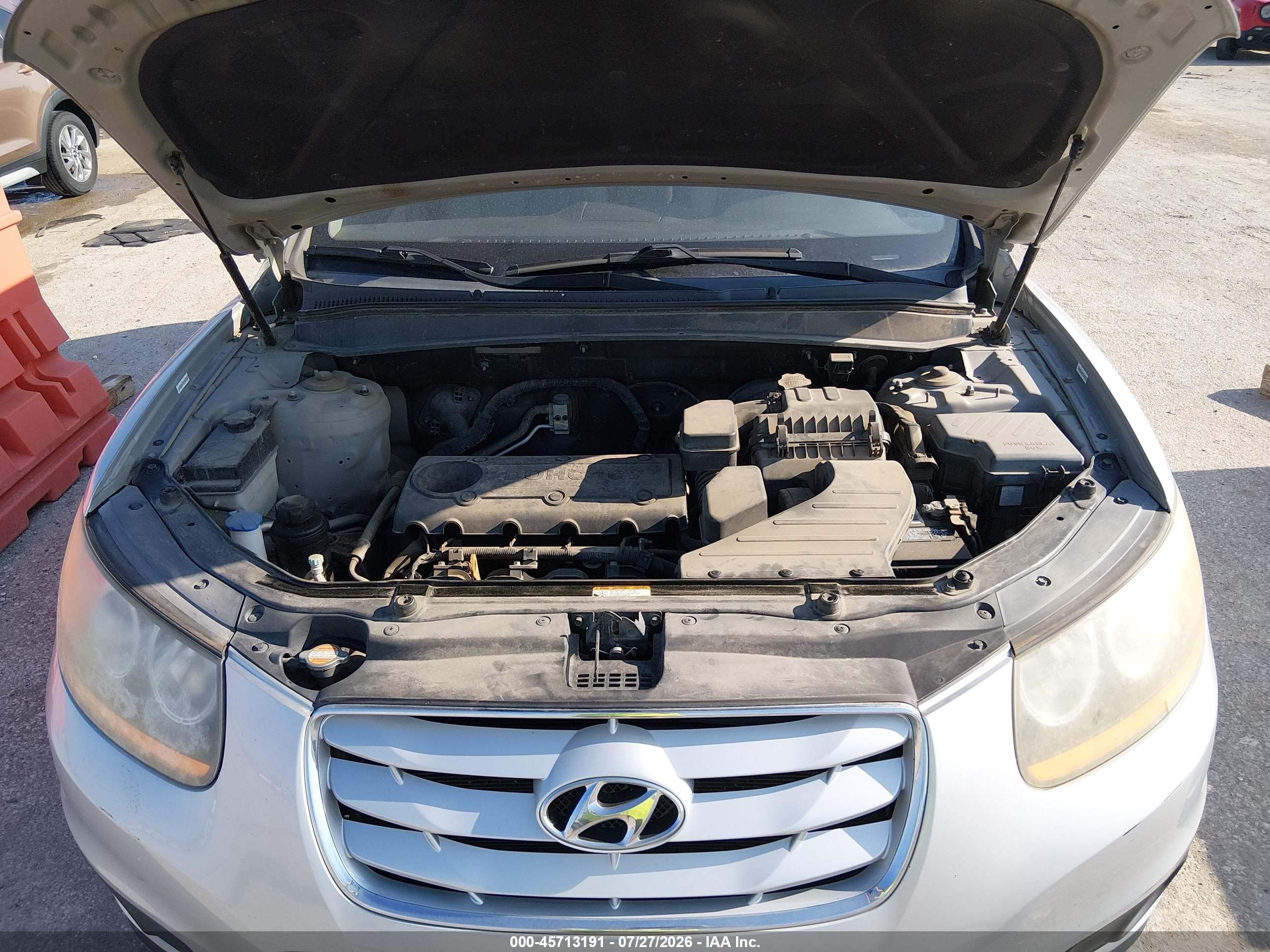 2010 Hyundai Santa Fe Gls Silver vin: 5NMSG3AB9AH366580