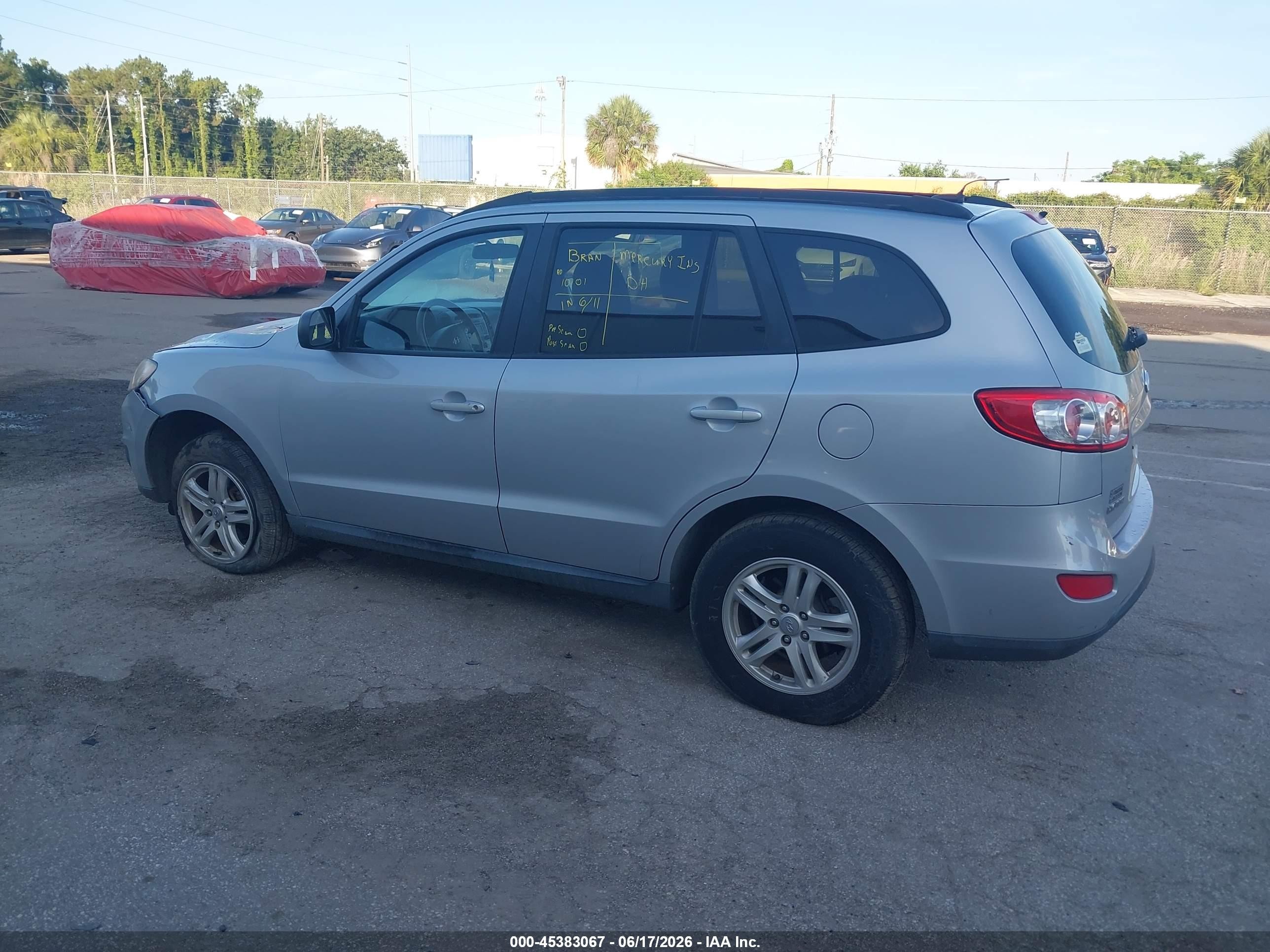 2010 Hyundai Santa Fe Gls Silver vin: 5NMSG3AB9AH368331