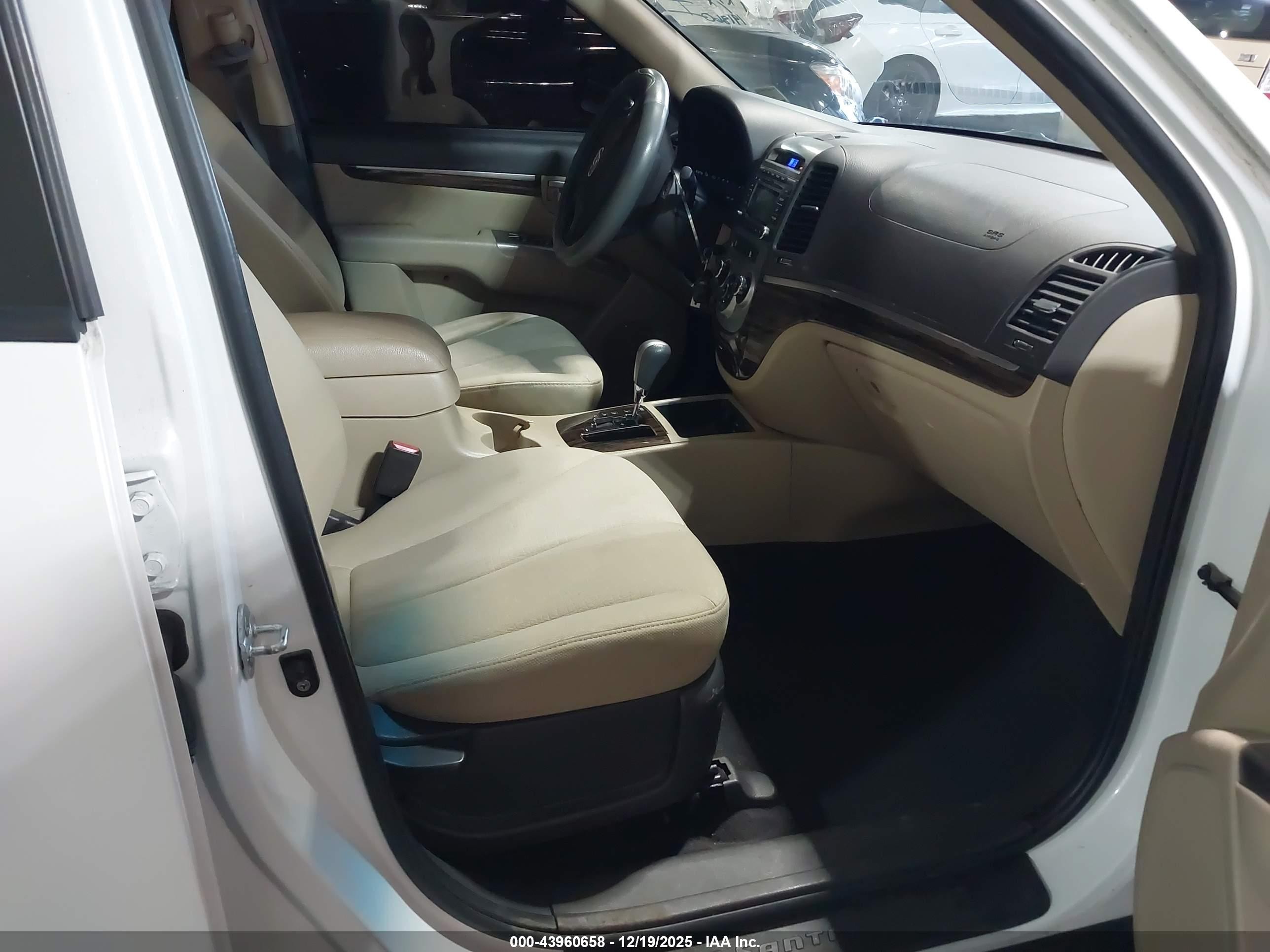 2010 Hyundai Santa Fe Gls White vin: 5NMSG3AB9AH397179