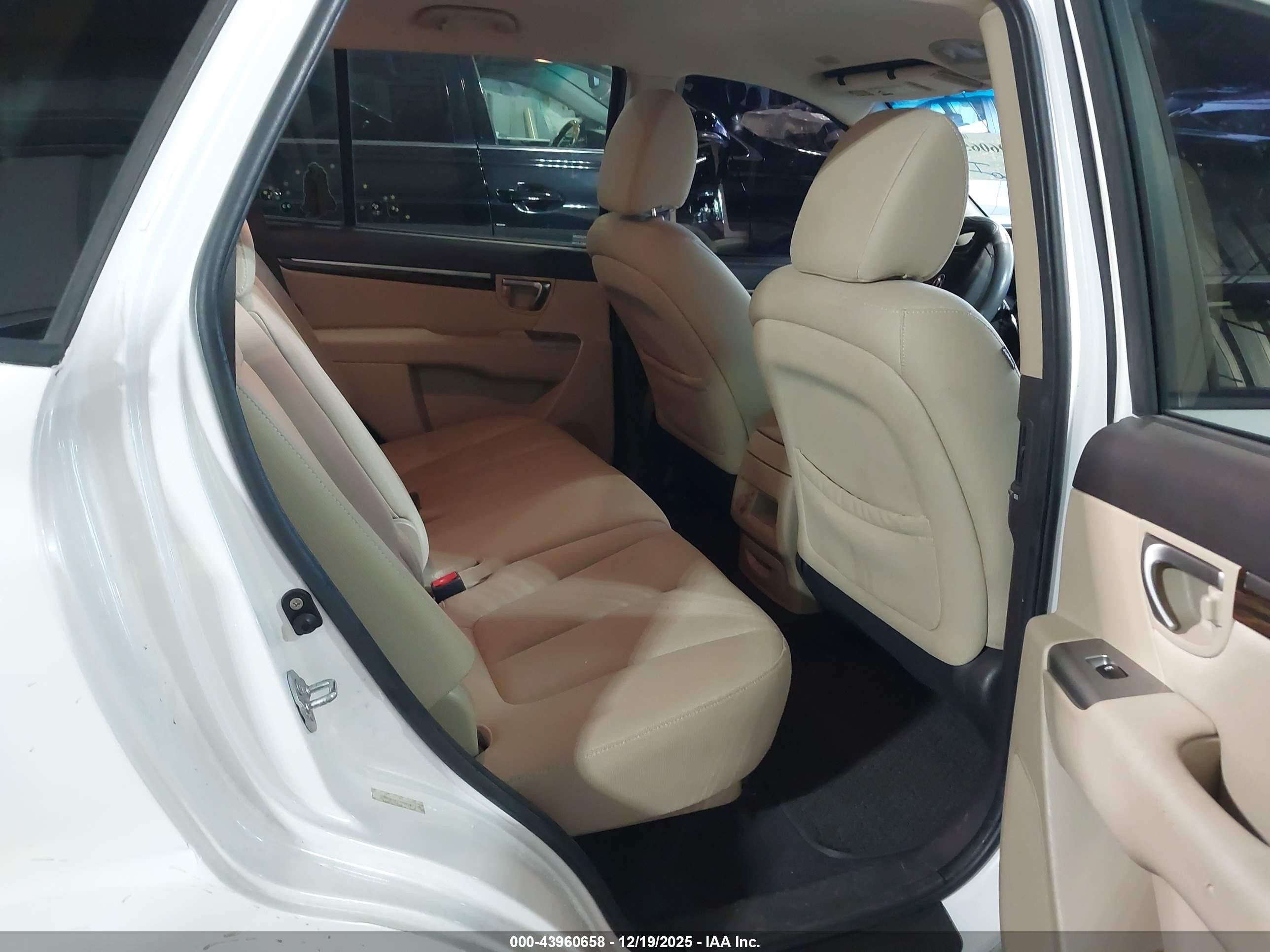 2010 Hyundai Santa Fe Gls White vin: 5NMSG3AB9AH397179