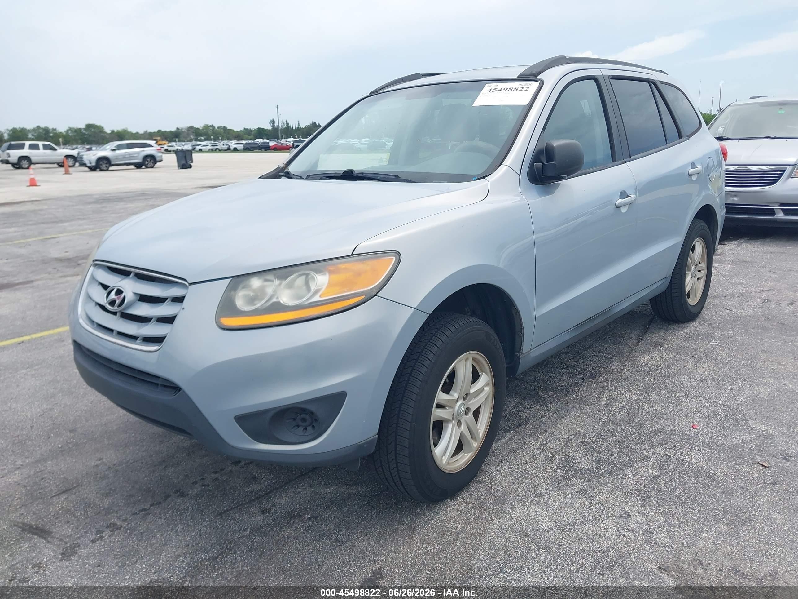 2010 Hyundai Santa Fe Gls Silver vin: 5NMSG3AB9AH414594