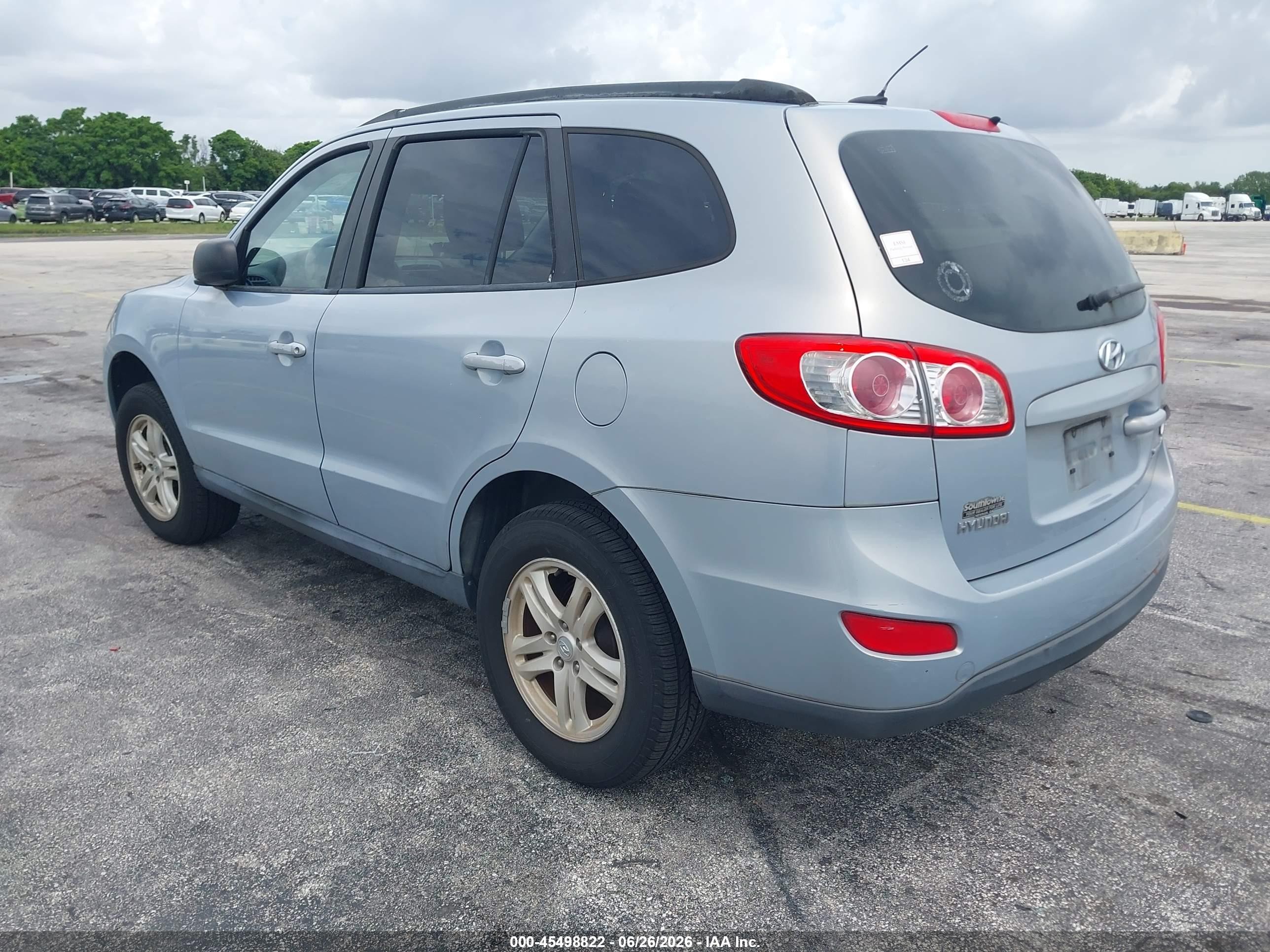 2010 Hyundai Santa Fe Gls Silver vin: 5NMSG3AB9AH414594