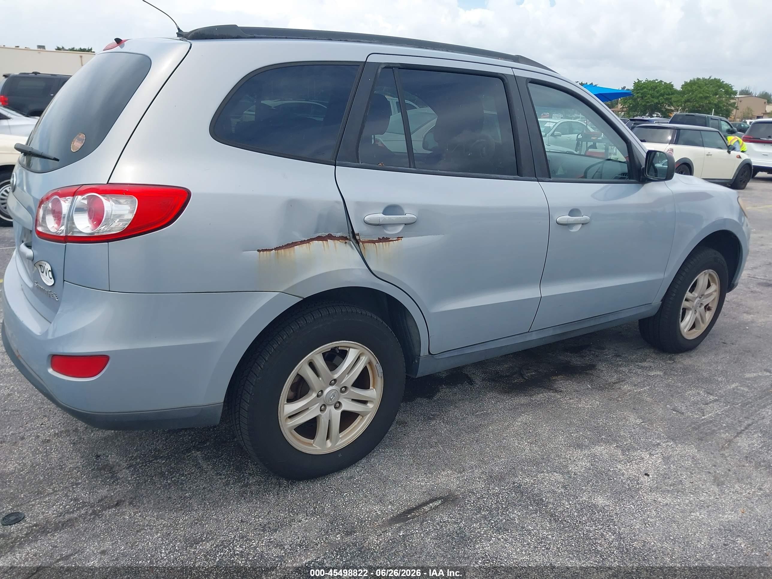 2010 Hyundai Santa Fe Gls Silver vin: 5NMSG3AB9AH414594