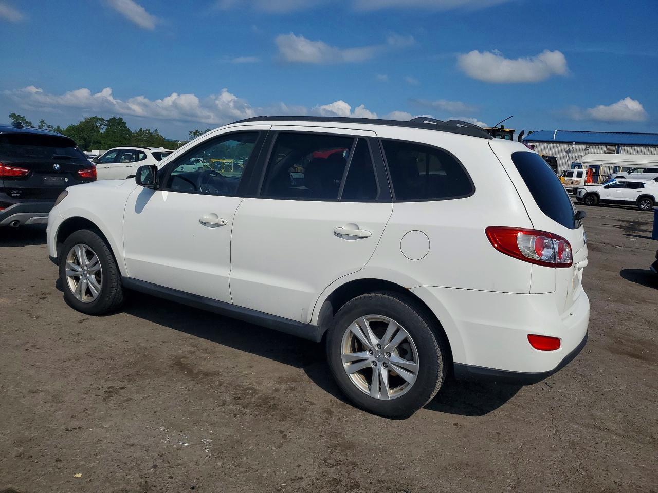 2010 Hyundai Santa Fe Gls White vin: 5NMSG3AB9AH414756