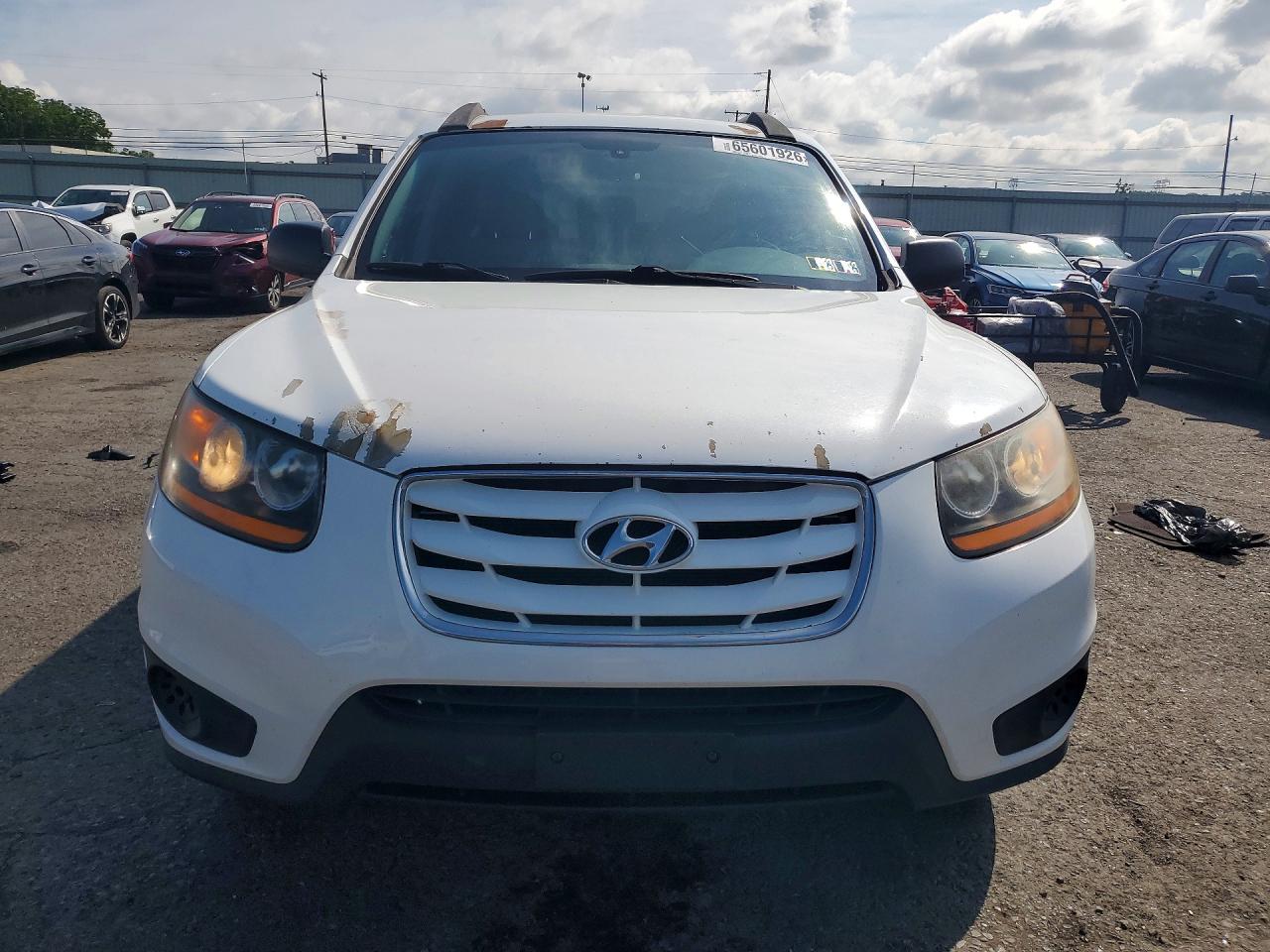 2010 Hyundai Santa Fe Gls White vin: 5NMSG3AB9AH414756