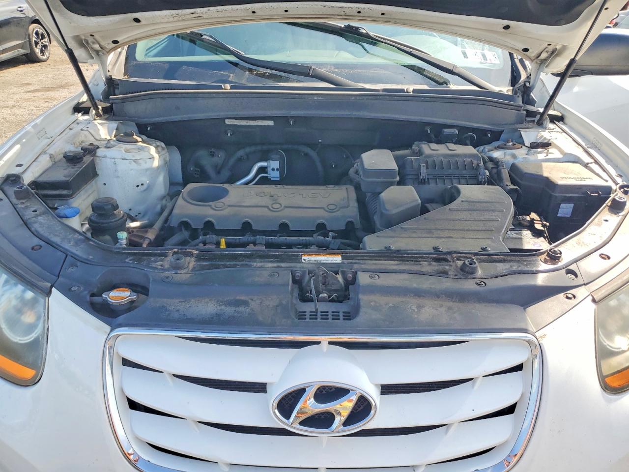 2010 Hyundai Santa Fe Gls White vin: 5NMSG3AB9AH414756