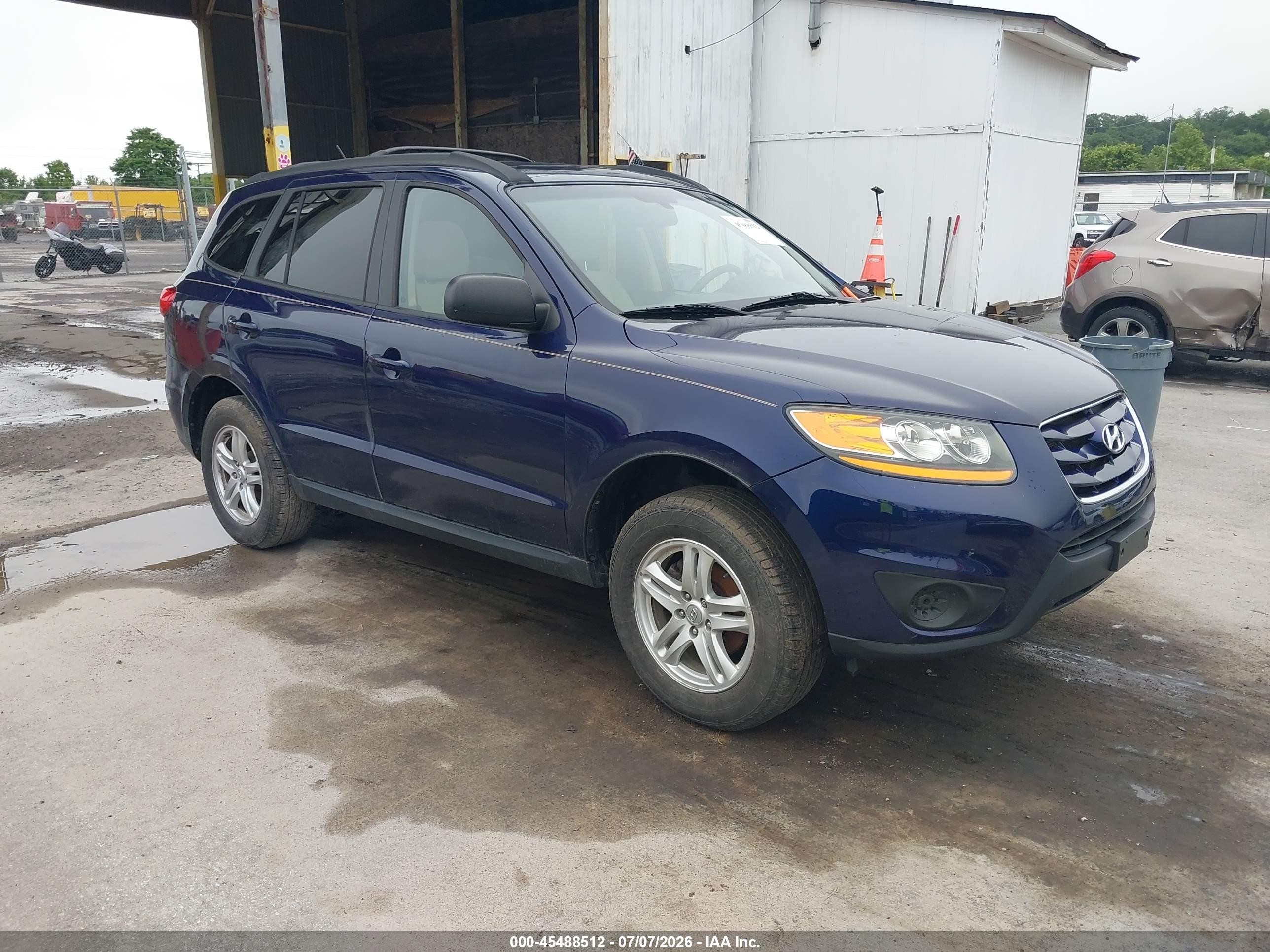 2010 Hyundai Santa Fe Gls Dark Blue vin: 5NMSG3ABXAH412658