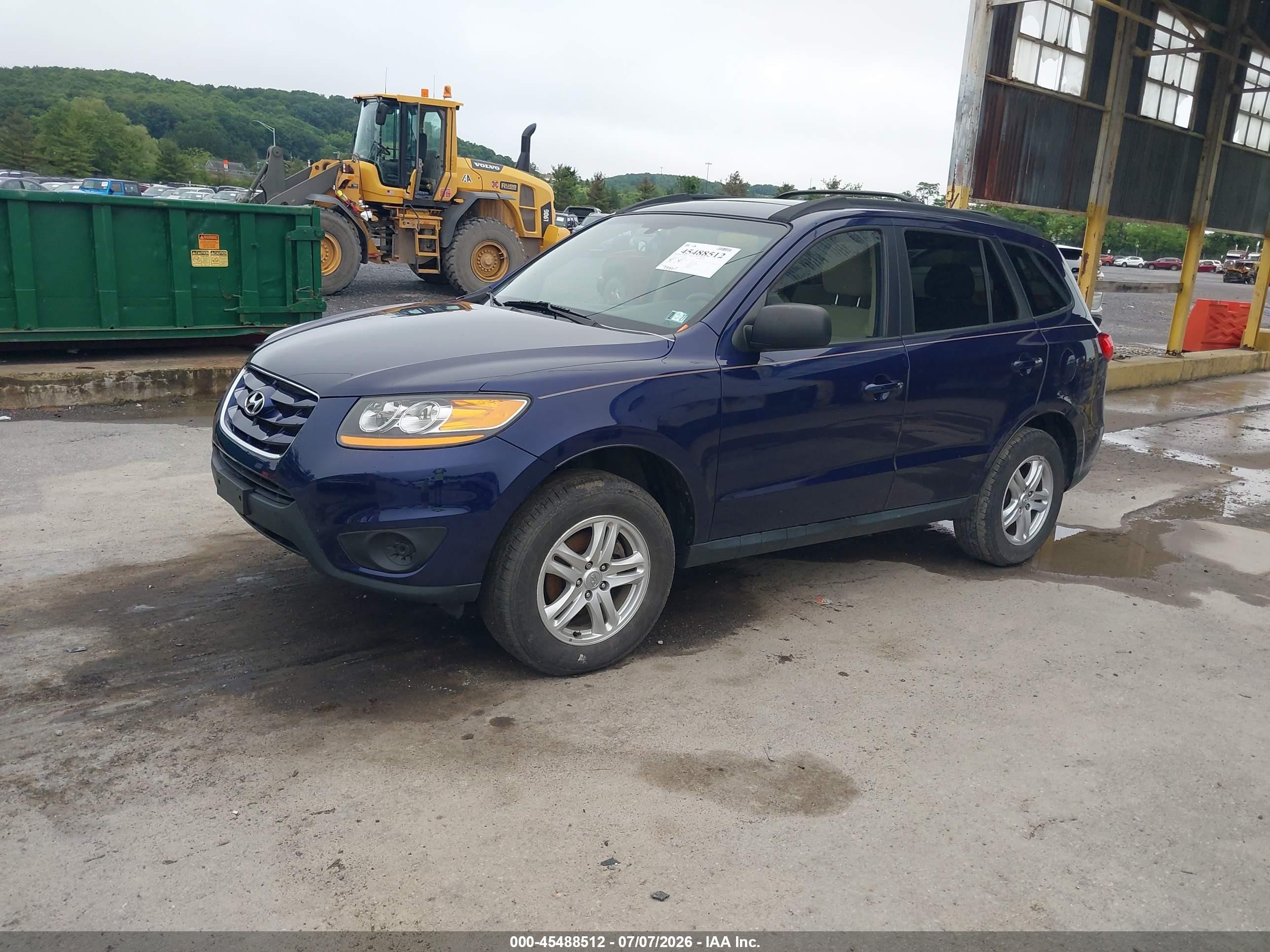 2010 Hyundai Santa Fe Gls Dark Blue vin: 5NMSG3ABXAH412658