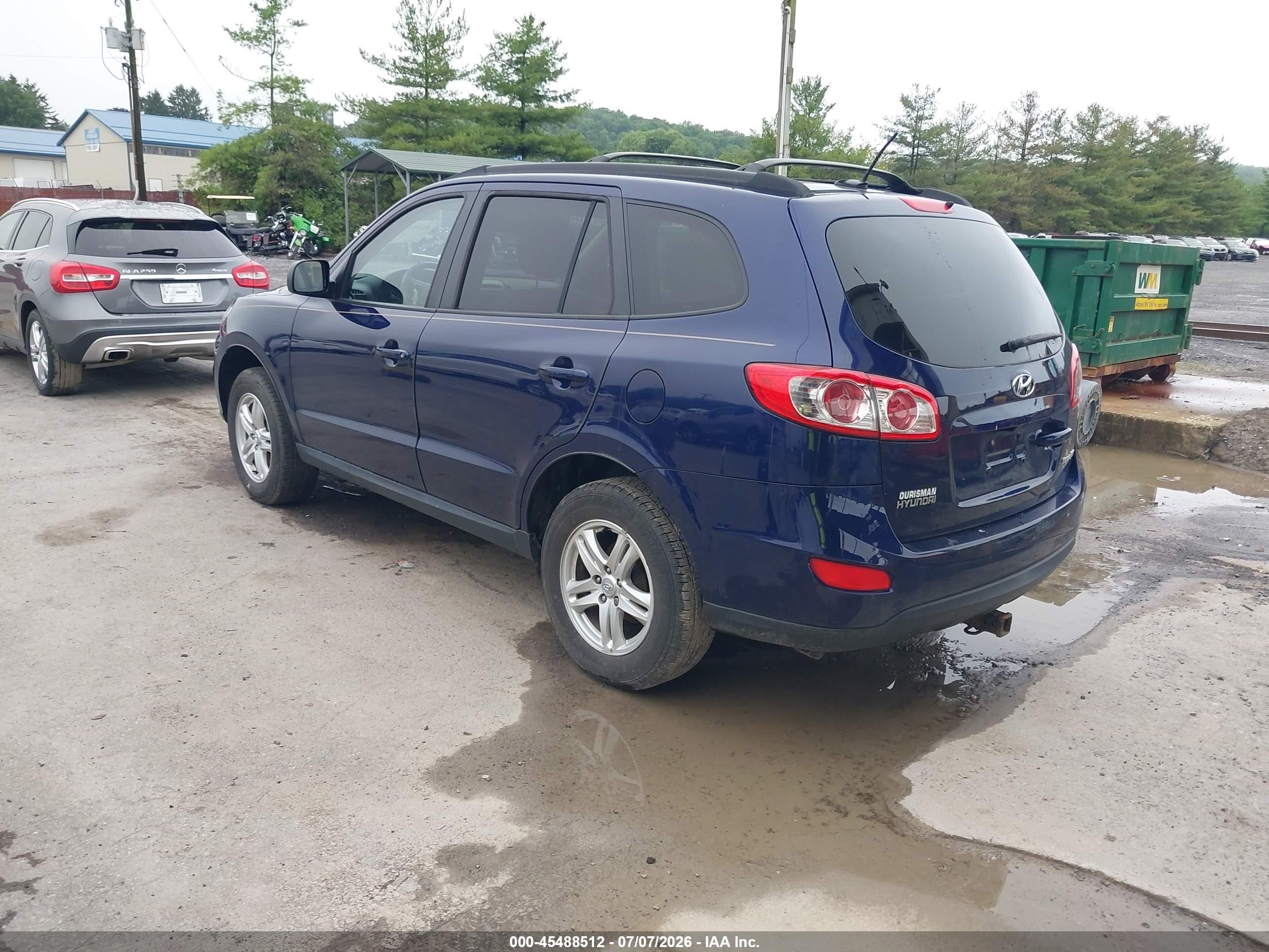 2010 Hyundai Santa Fe Gls Dark Blue vin: 5NMSG3ABXAH412658