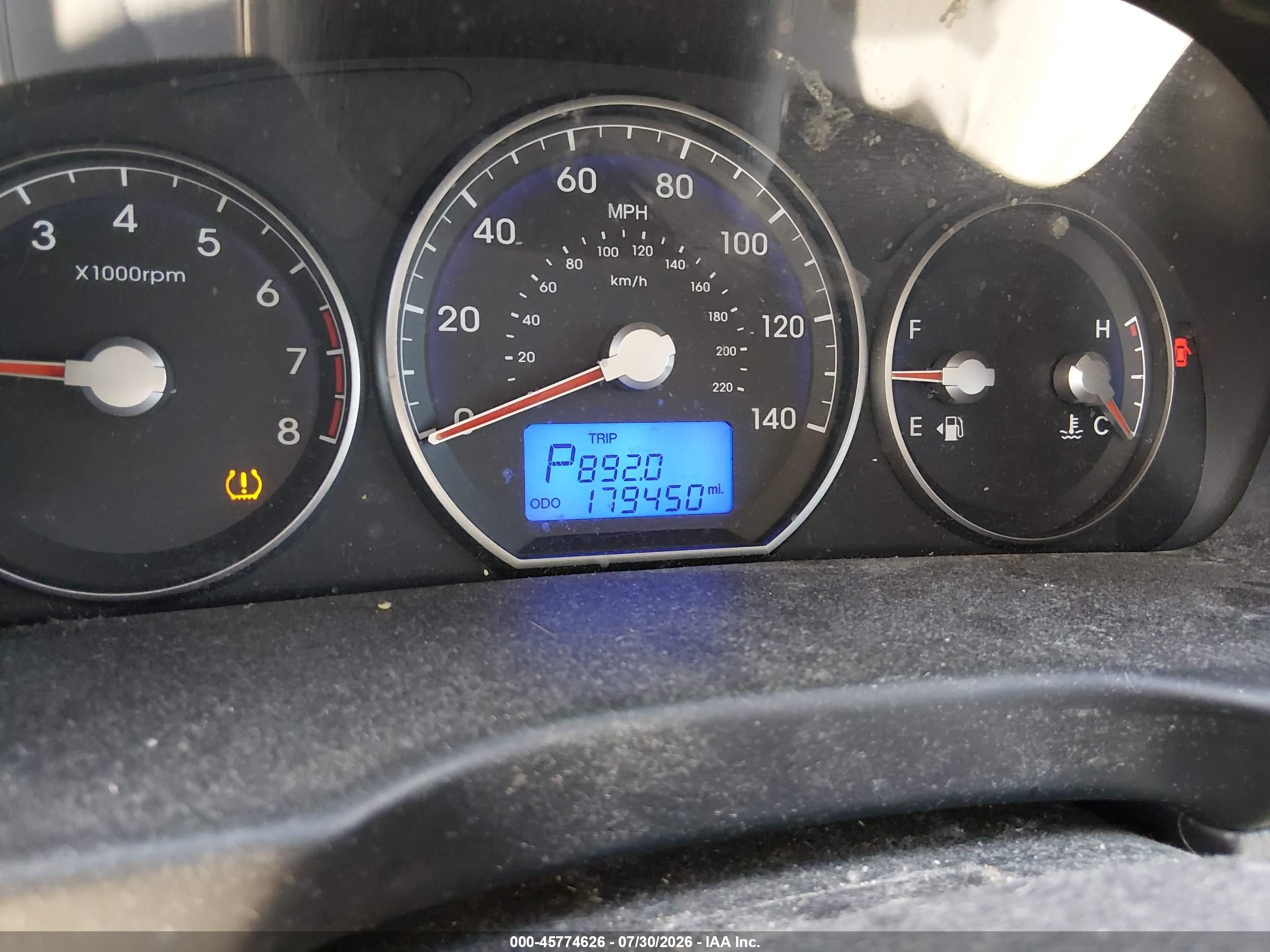 2010 Hyundai Santa Fe Gls White vin: 5NMSG3ABXAH412708