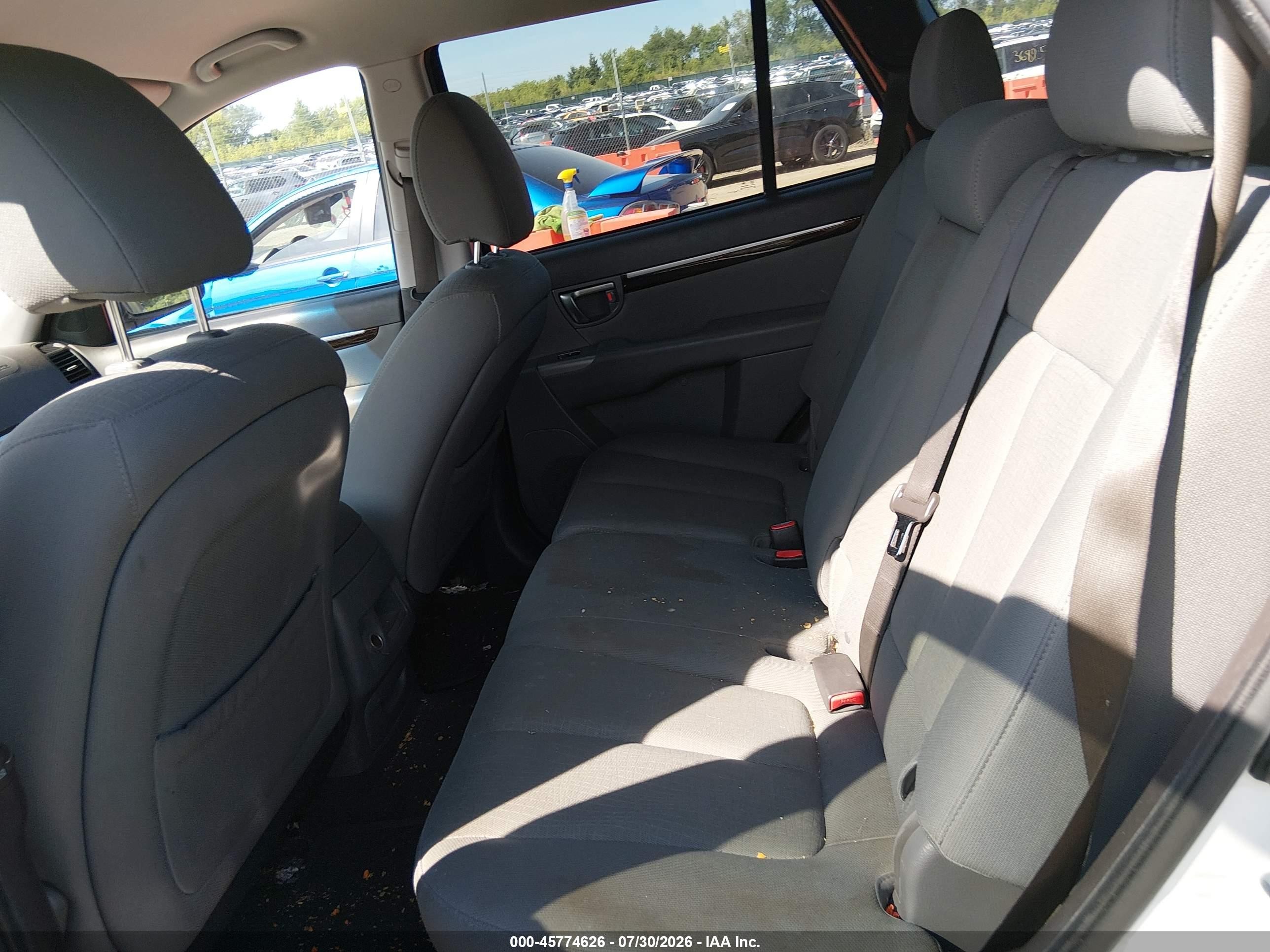 2010 Hyundai Santa Fe Gls White vin: 5NMSG3ABXAH412708