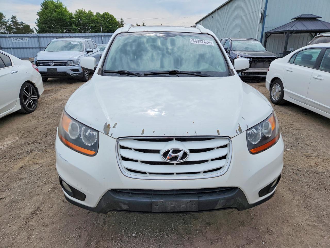 2010 Hyundai Santa Fe Gls White vin: 5NMSG4AG3AH410624