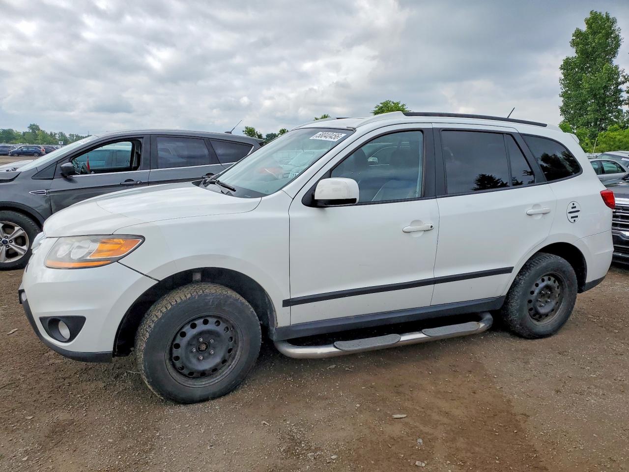 2010 Hyundai Santa Fe Gls White vin: 5NMSG4AG8AH373599