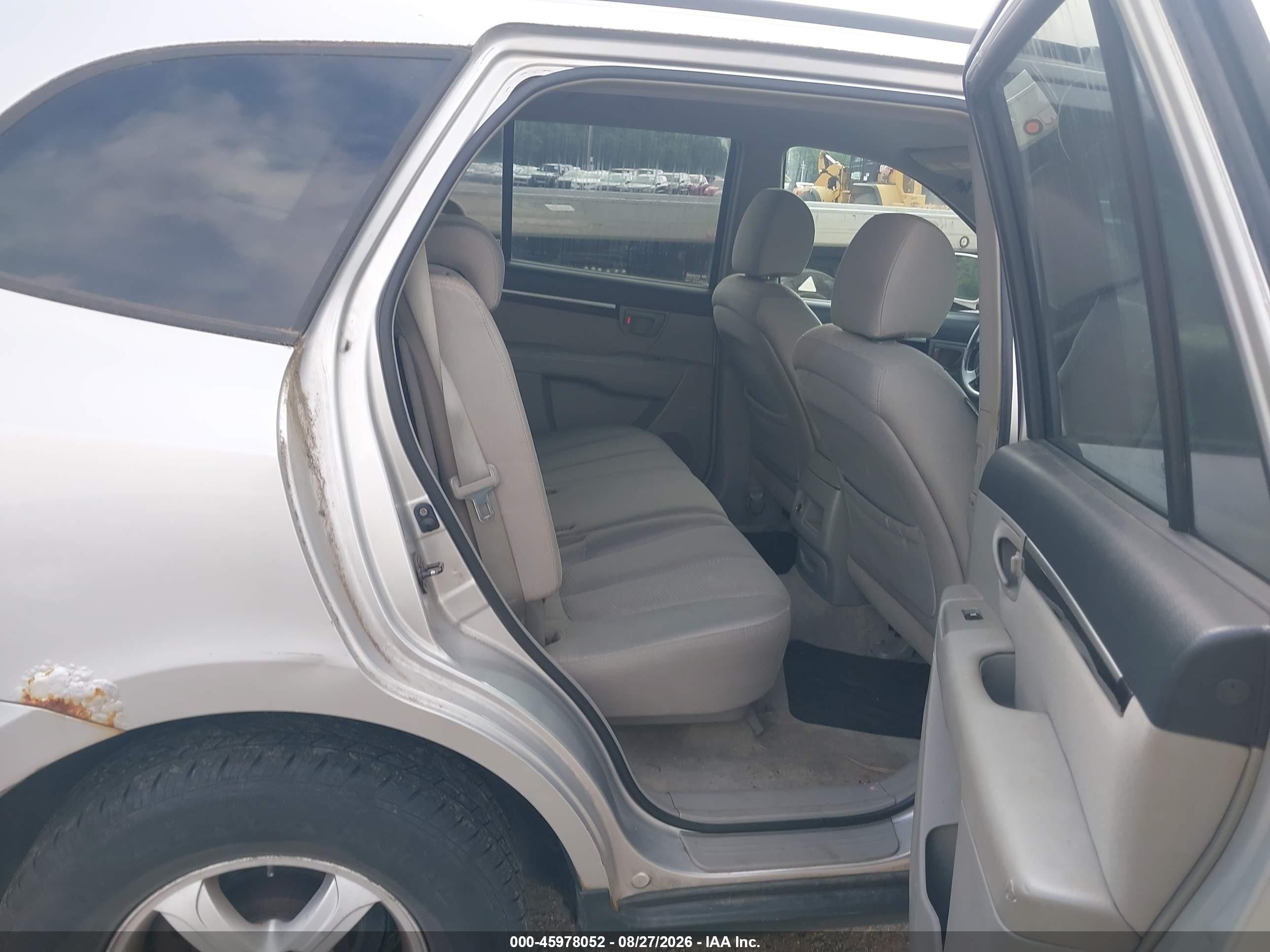 2007 Hyundai Santa Fe Gls Silver vin: 5NMSG73D07H034722