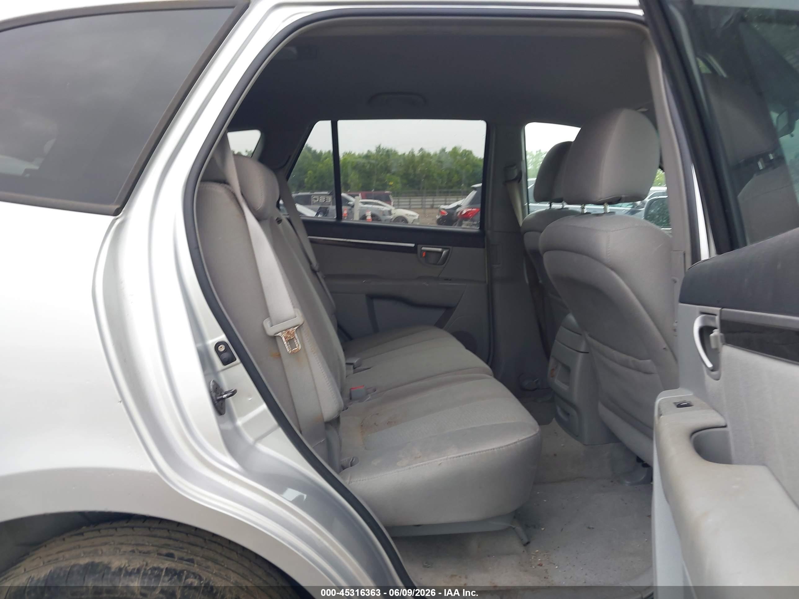 2007 Hyundai Santa Fe Gls Silver vin: 5NMSG73D07H050452