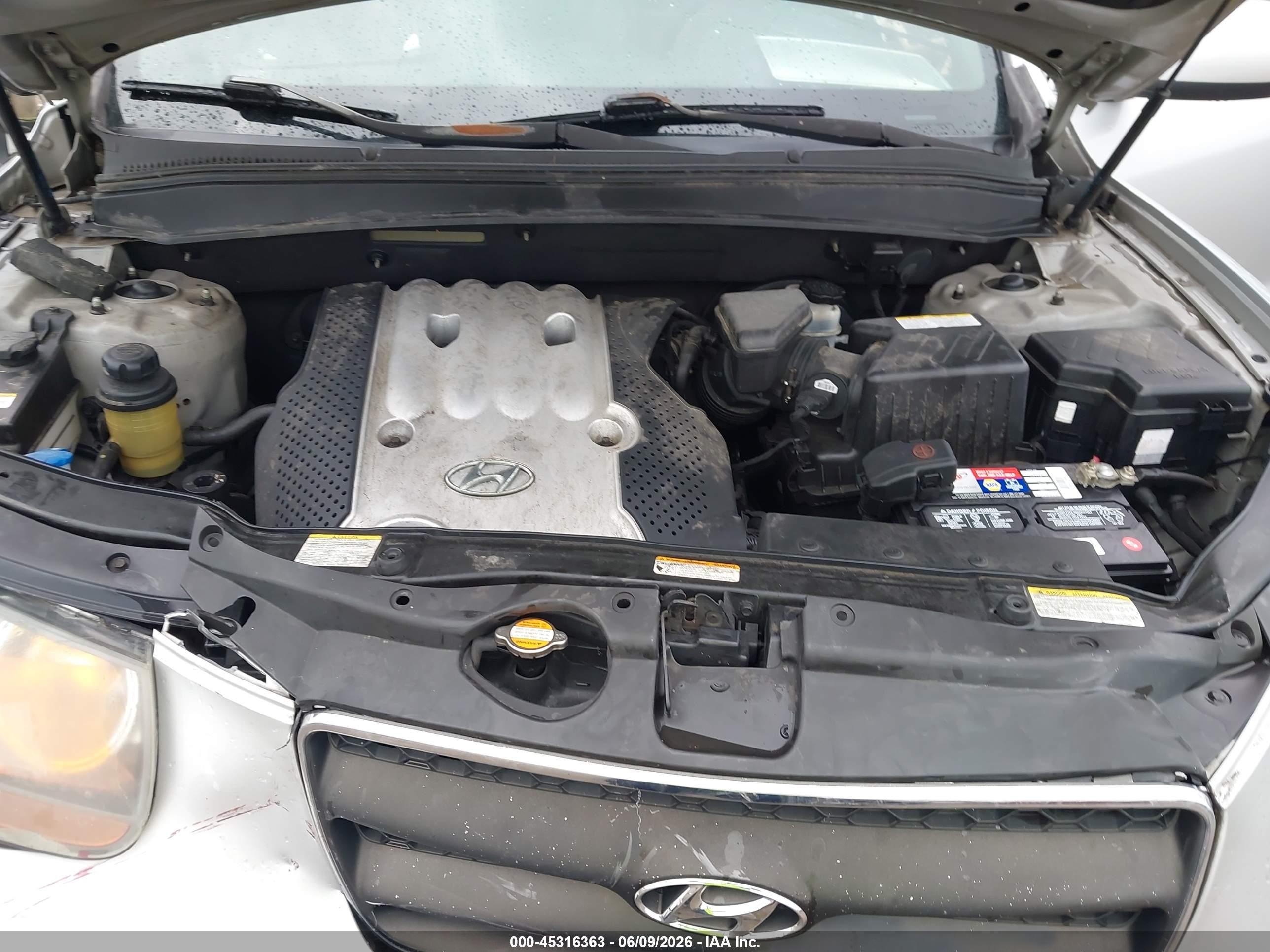 2007 Hyundai Santa Fe Gls Silver vin: 5NMSG73D07H050452
