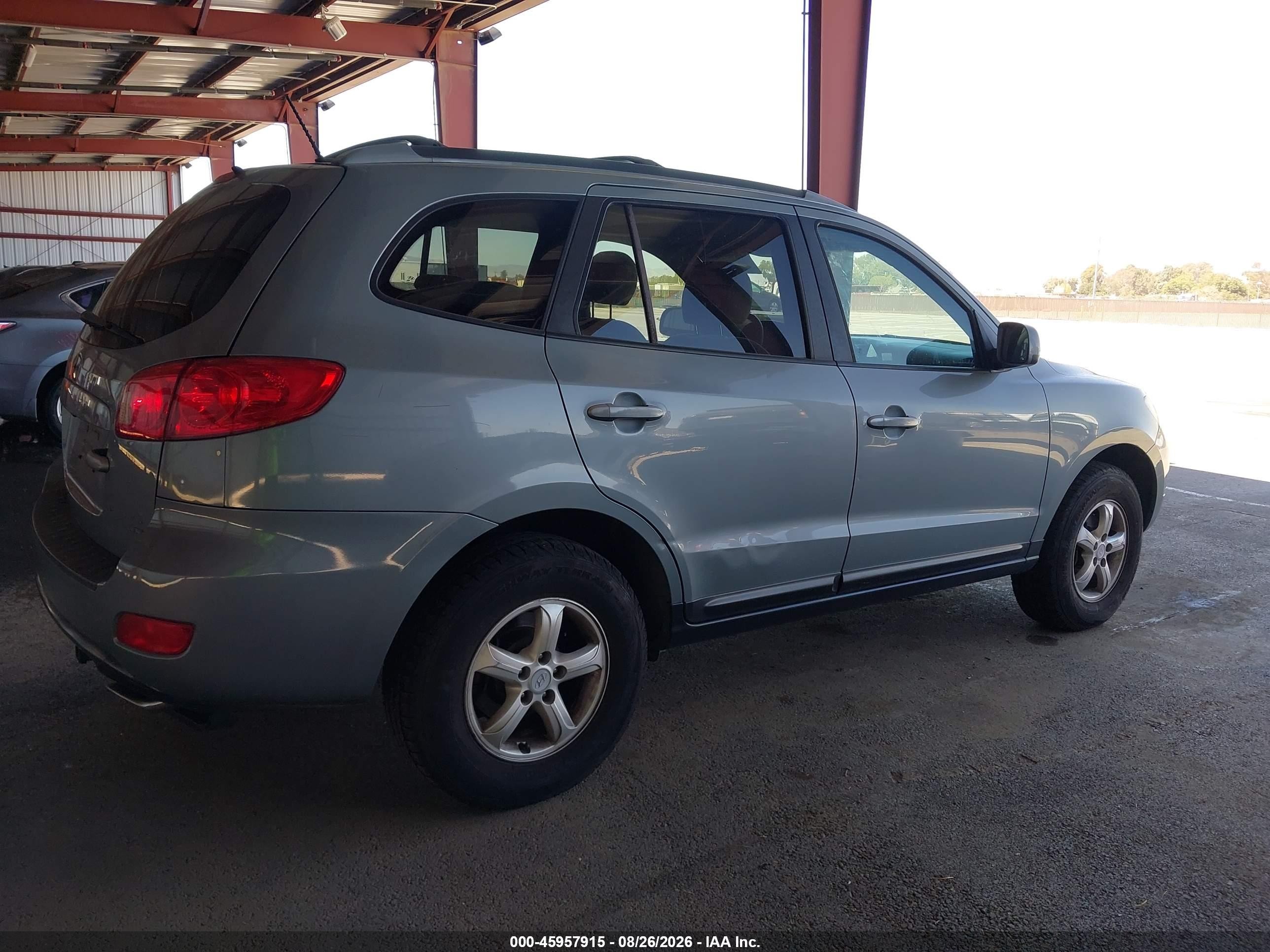 2007 Hyundai Santa Fe Gls Light Blue vin: 5NMSG73D07H061645
