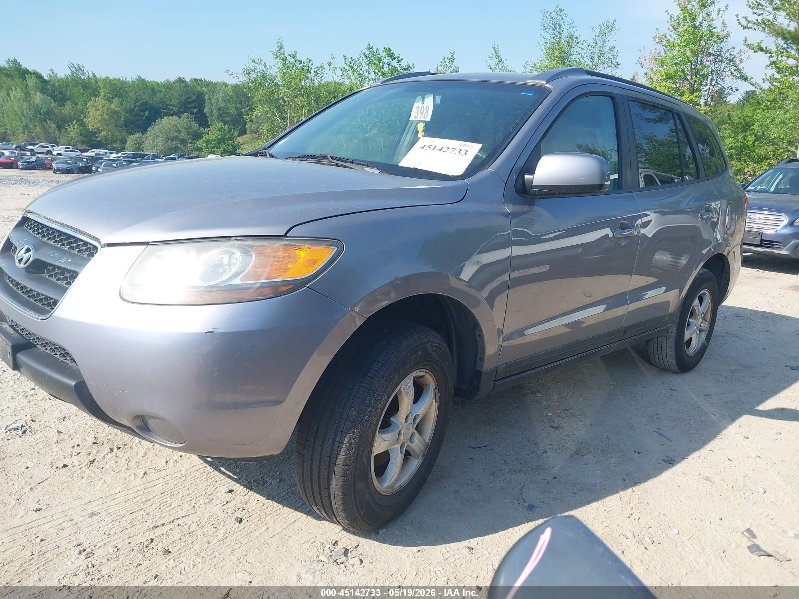 2007 Hyundai Santa Fe Gls Серебряный vin: 5NMSG73D07H102596