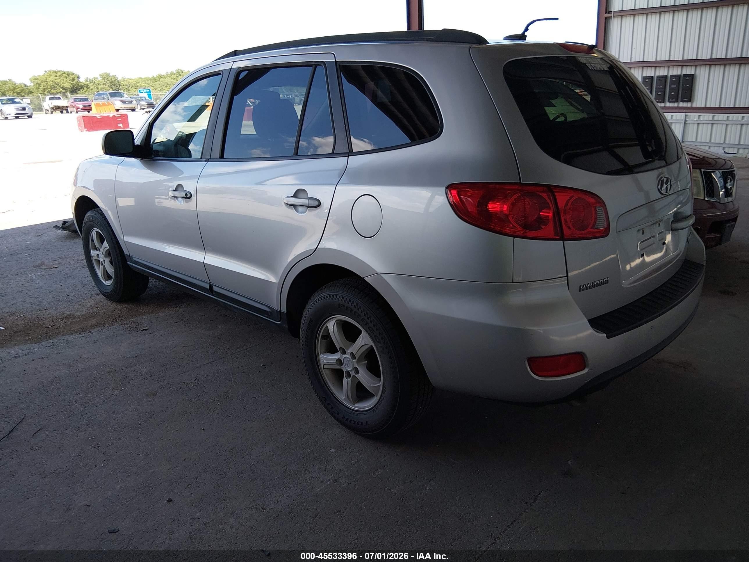 2008 Hyundai Santa Fe Gls Silver vin: 5NMSG73D08H135874