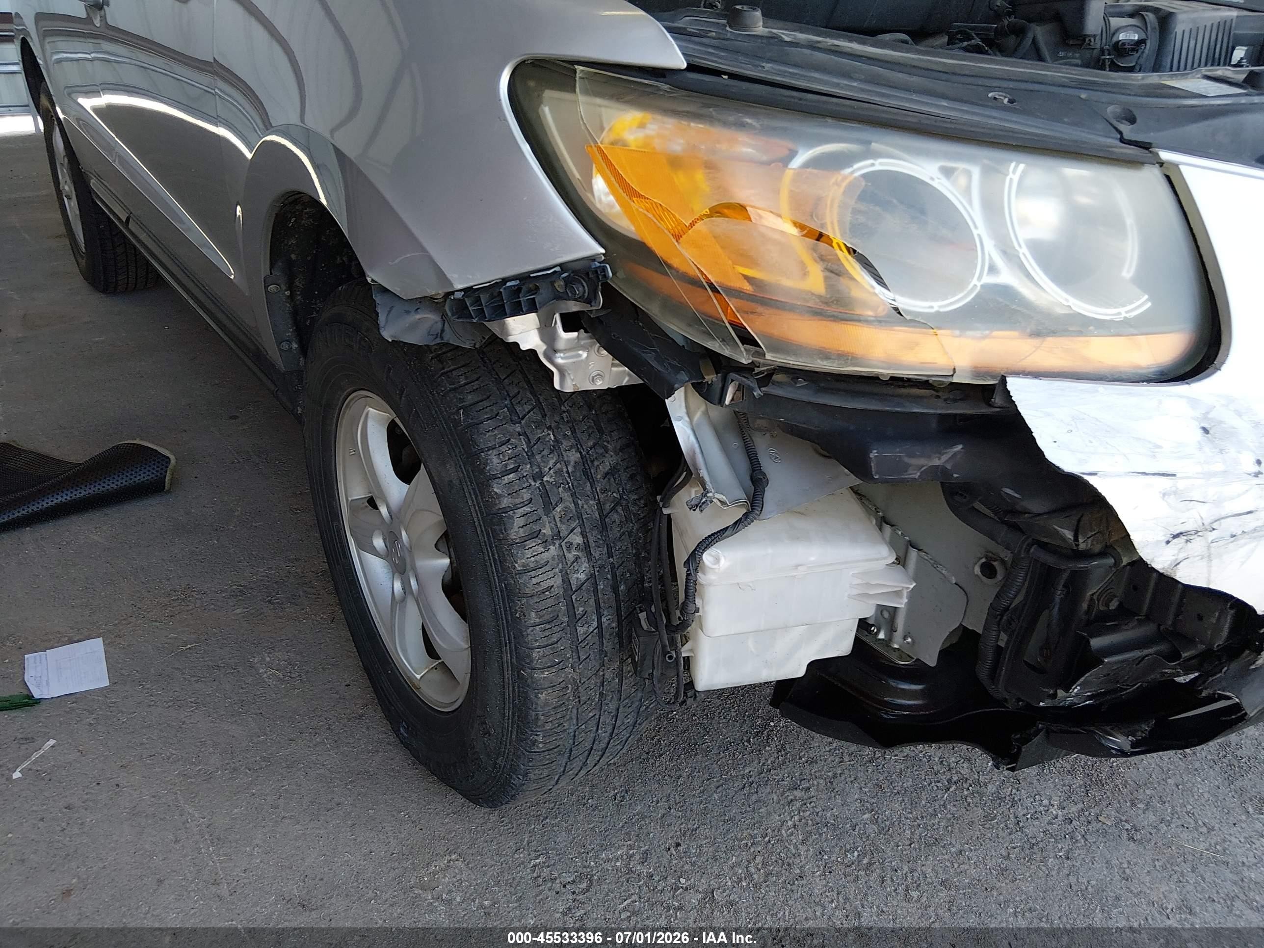 2008 Hyundai Santa Fe Gls Silver vin: 5NMSG73D08H135874