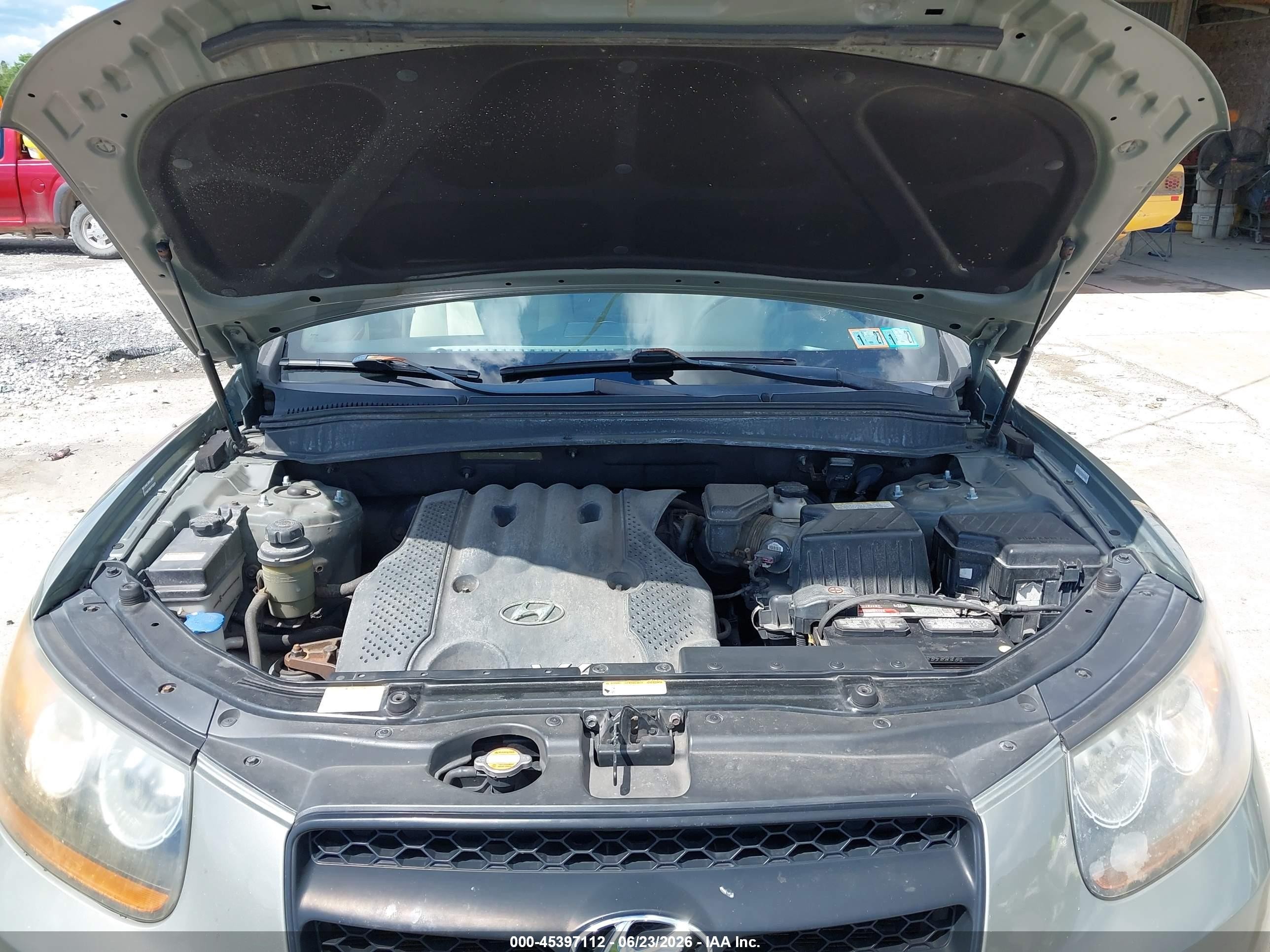 2008 Hyundai Santa Fe Gls Green vin: 5NMSG73D08H150973