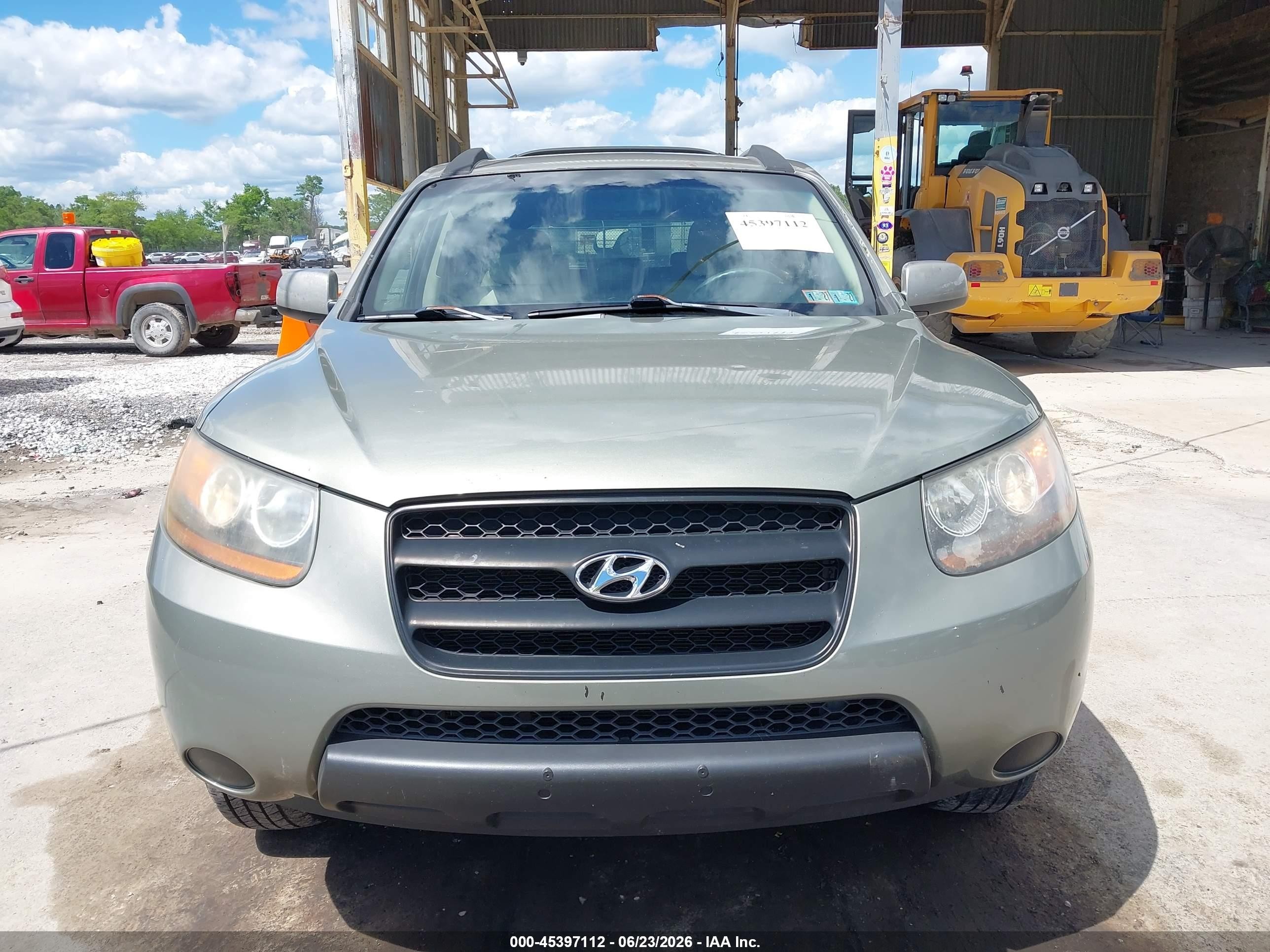 2008 Hyundai Santa Fe Gls Green vin: 5NMSG73D08H150973