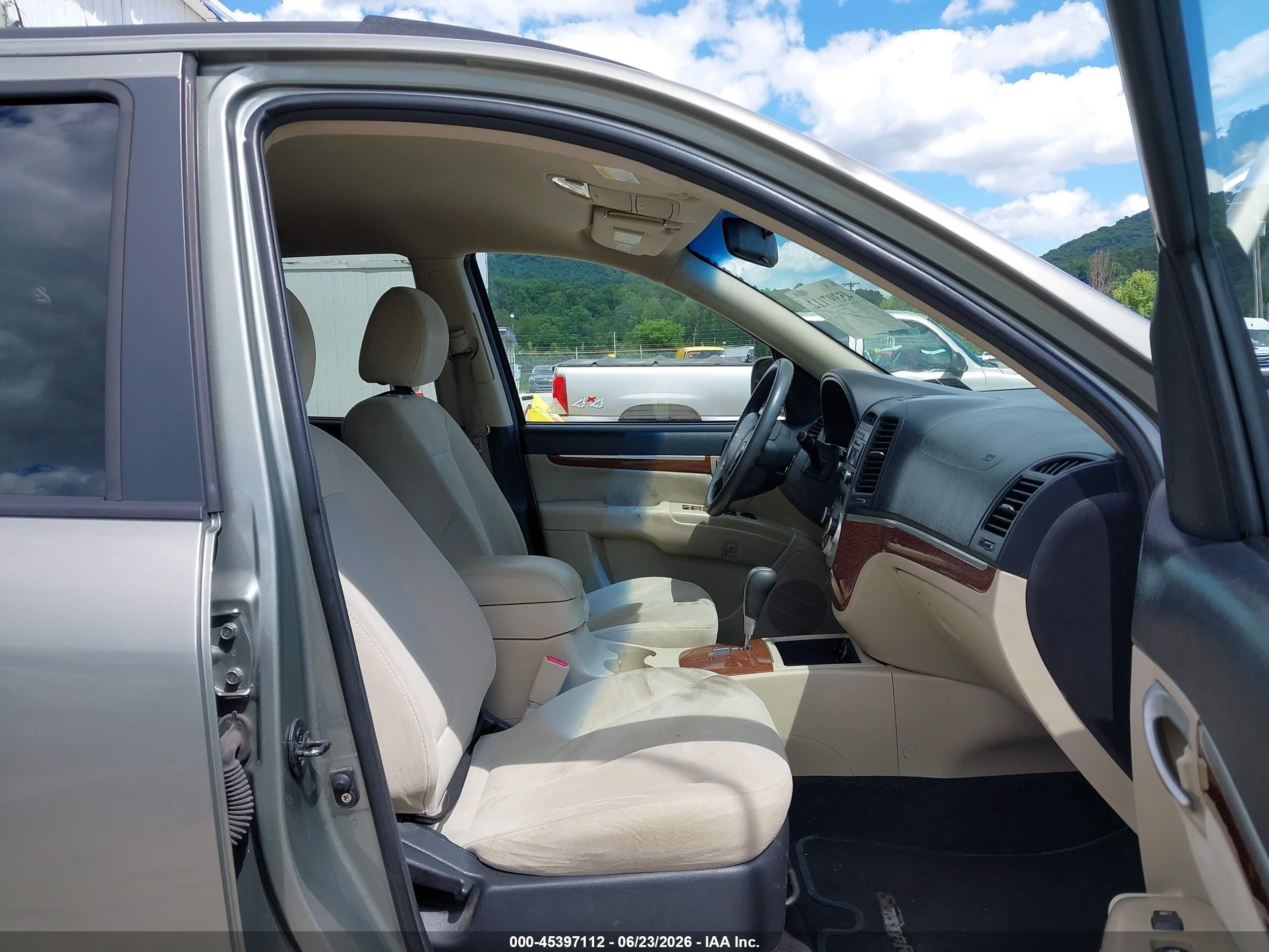 2008 Hyundai Santa Fe Gls Green vin: 5NMSG73D08H150973