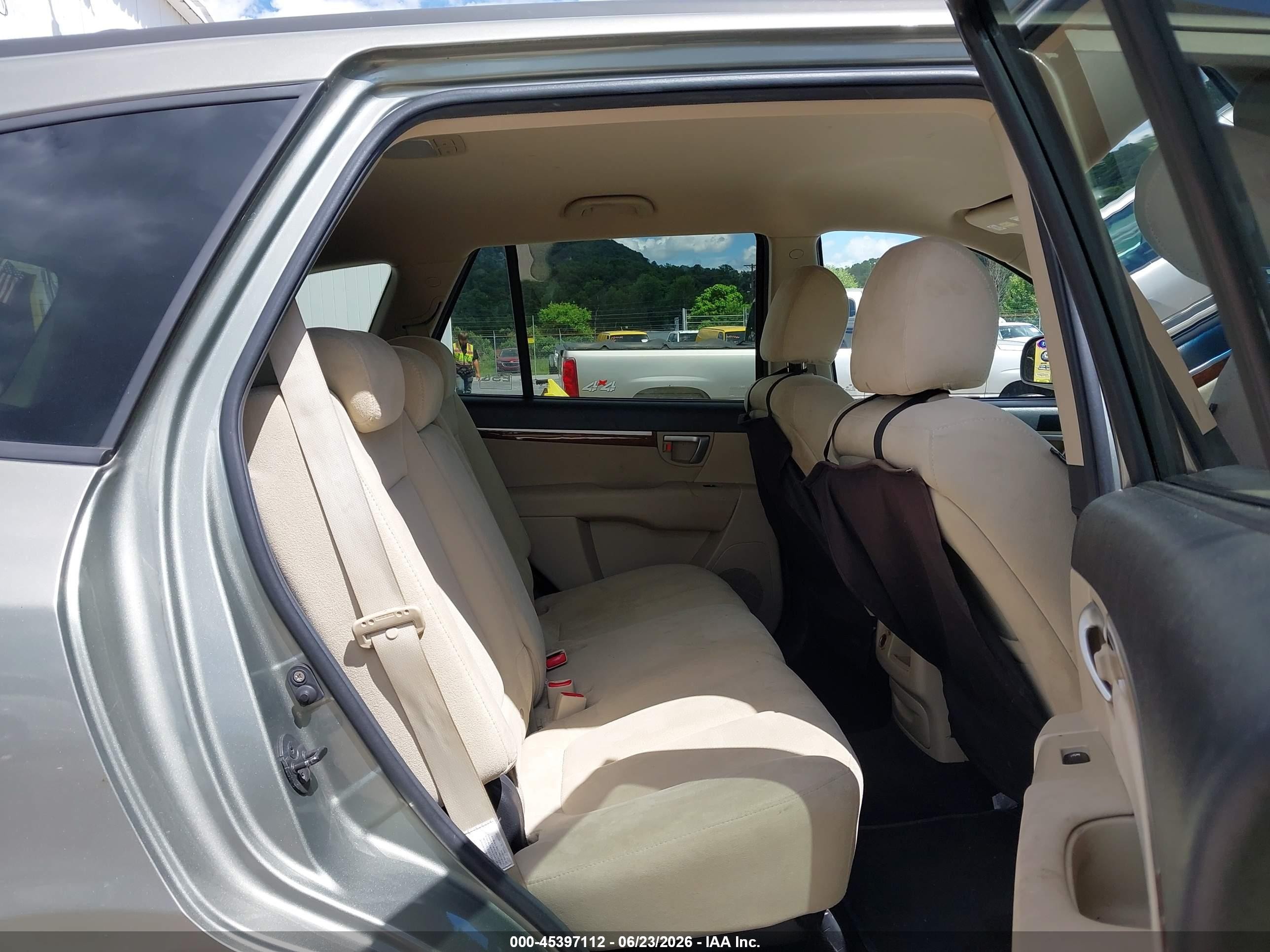 2008 Hyundai Santa Fe Gls Green vin: 5NMSG73D08H150973