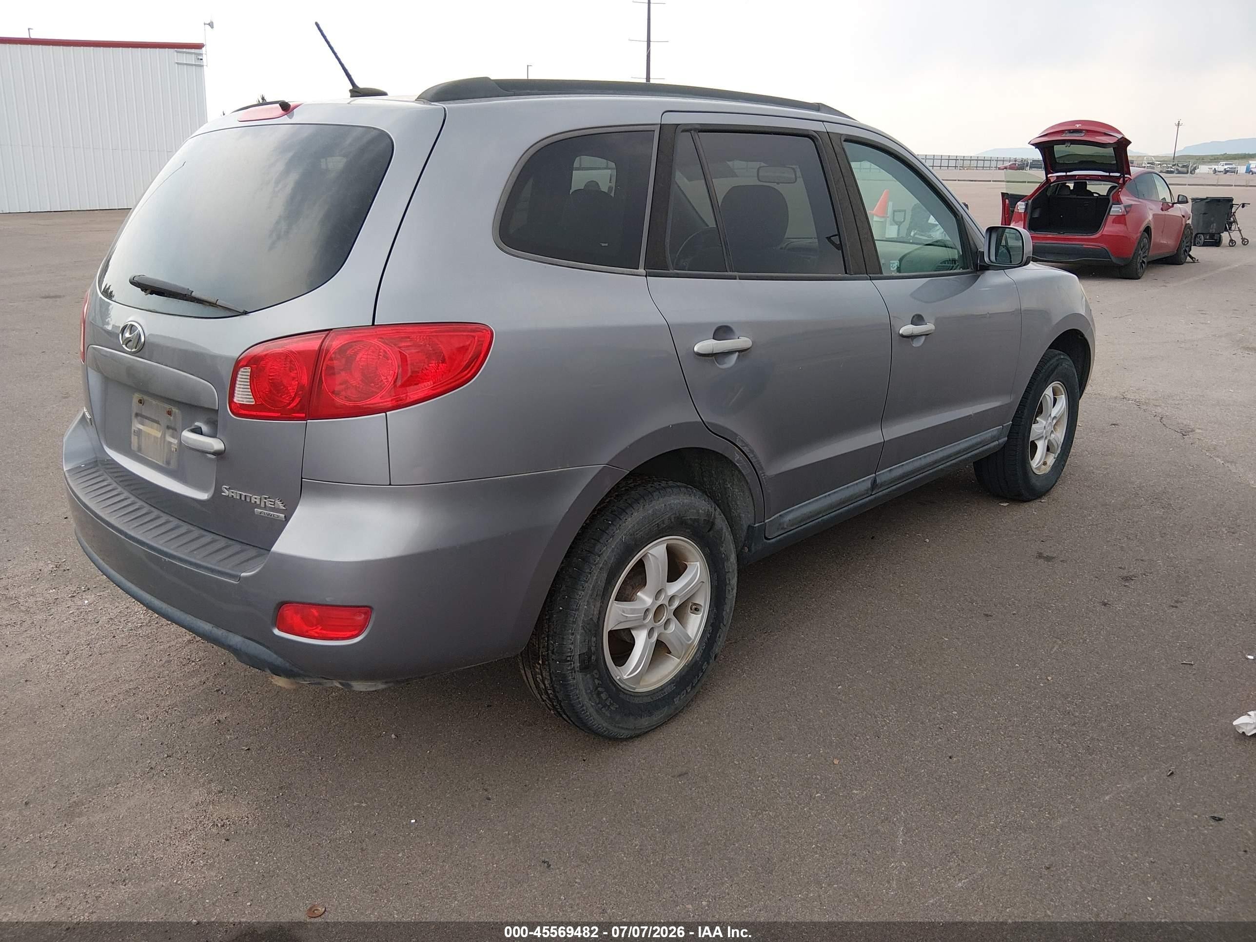 2008 Hyundai Santa Fe Gls Gray vin: 5NMSG73D08H153372