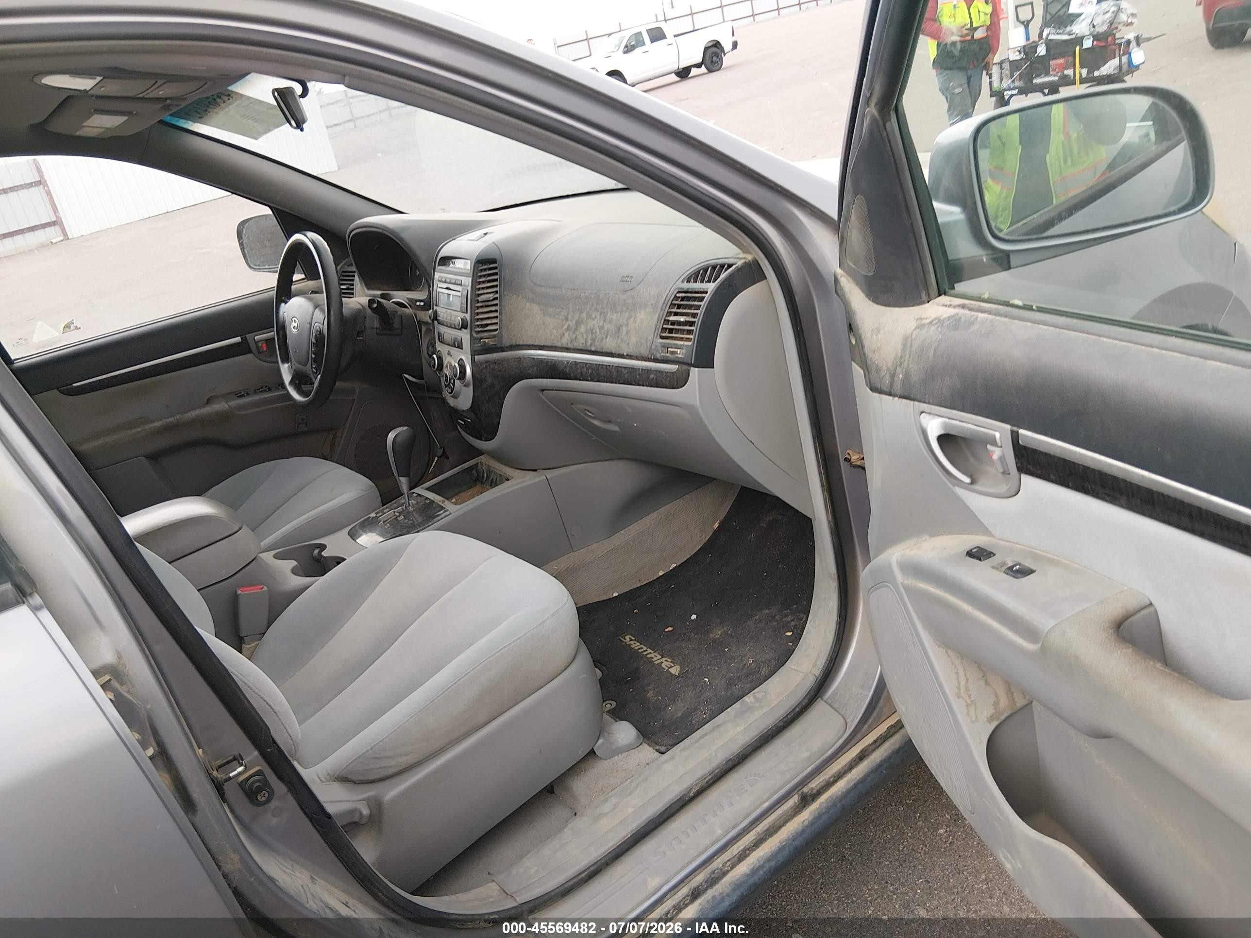 2008 Hyundai Santa Fe Gls Gray vin: 5NMSG73D08H153372