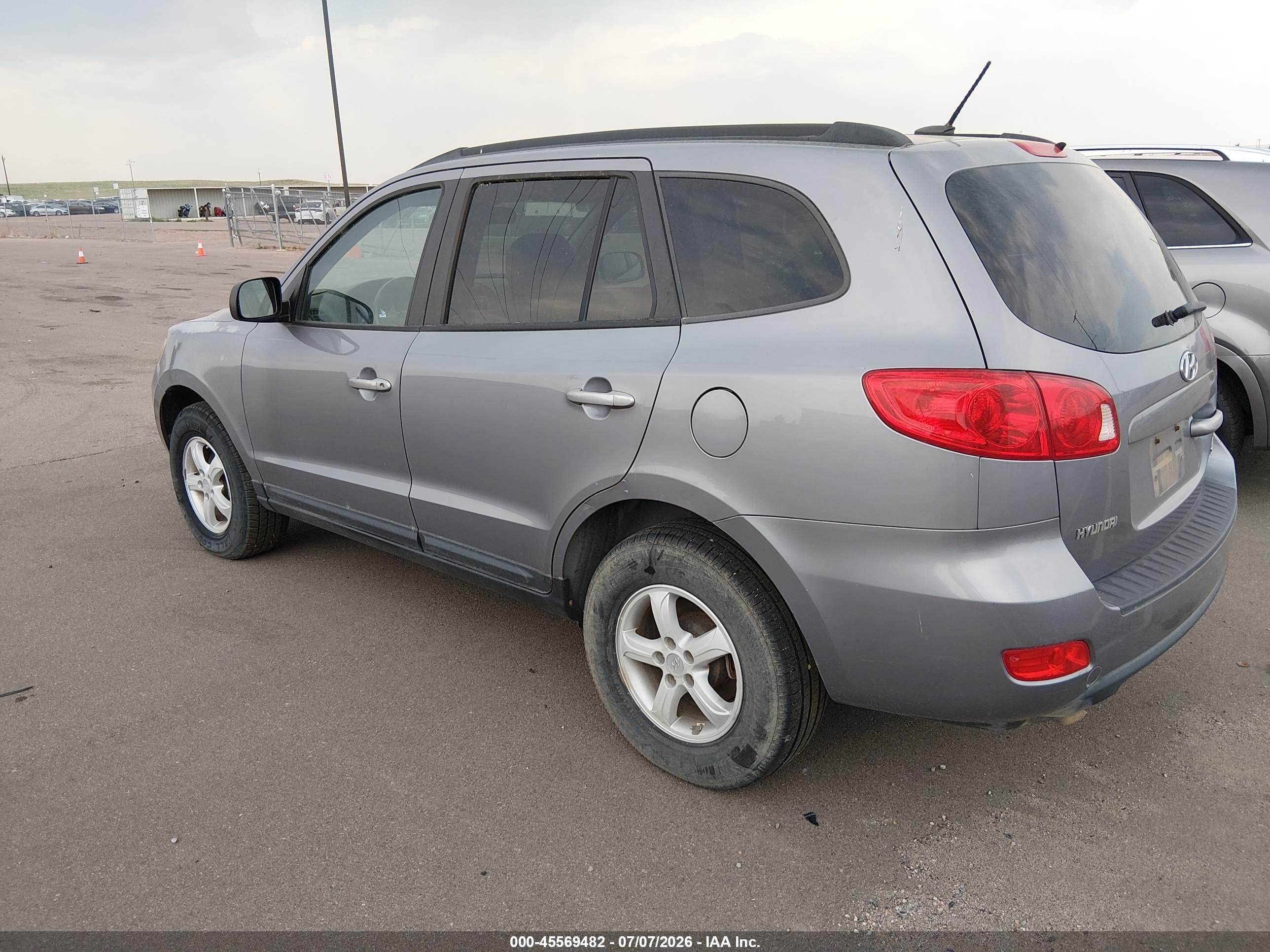 2008 Hyundai Santa Fe Gls Gray vin: 5NMSG73D08H153372