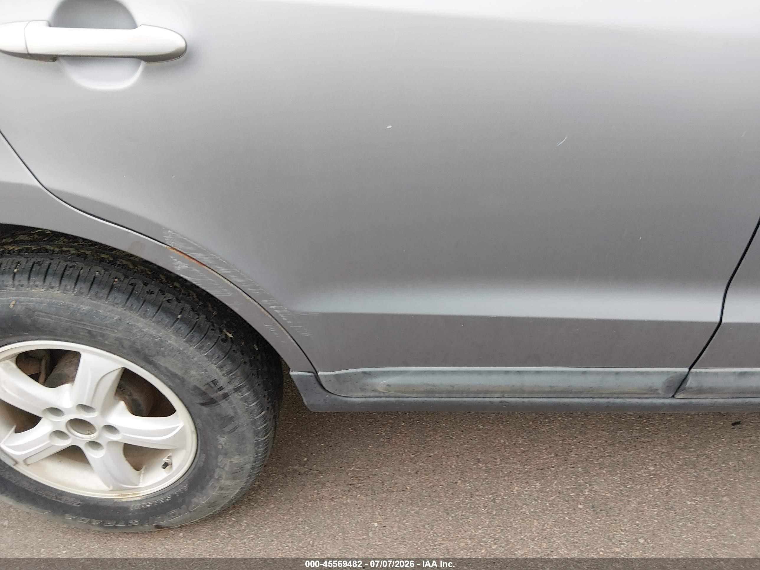 2008 Hyundai Santa Fe Gls Gray vin: 5NMSG73D08H153372