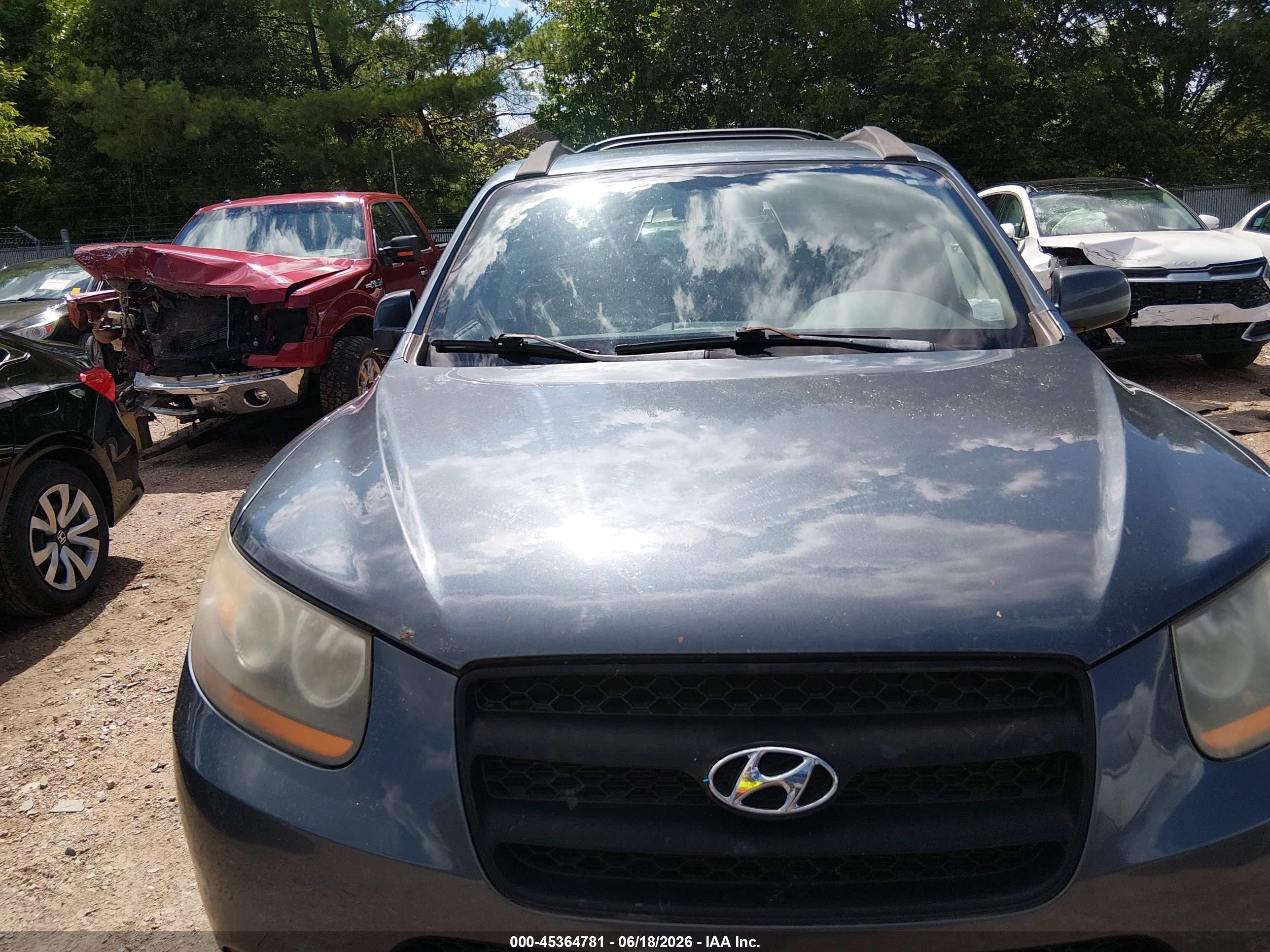 2008 Hyundai Santa Fe Gls Blue vin: 5NMSG73D08H193371