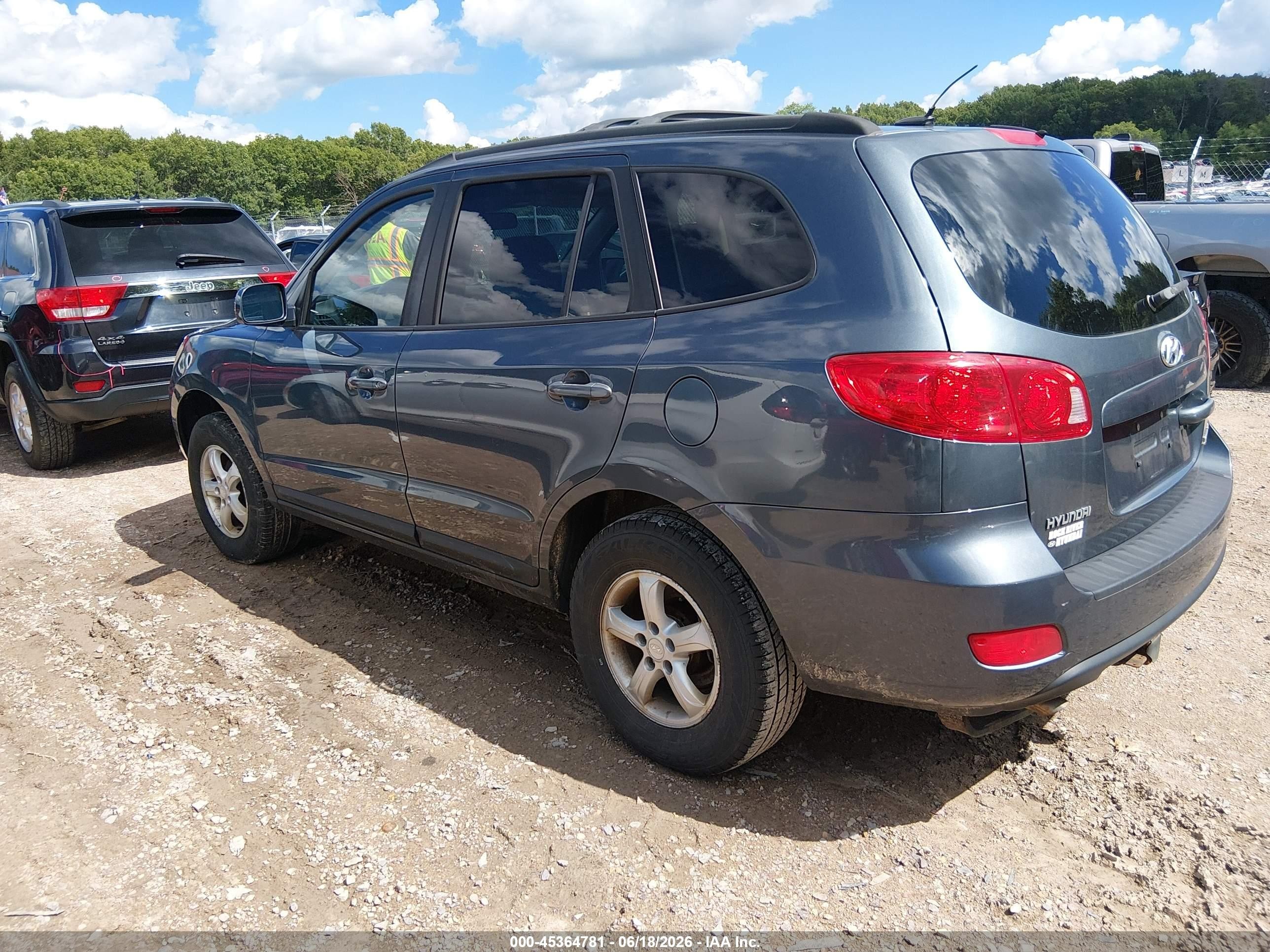 2008 Hyundai Santa Fe Gls Blue vin: 5NMSG73D08H193371