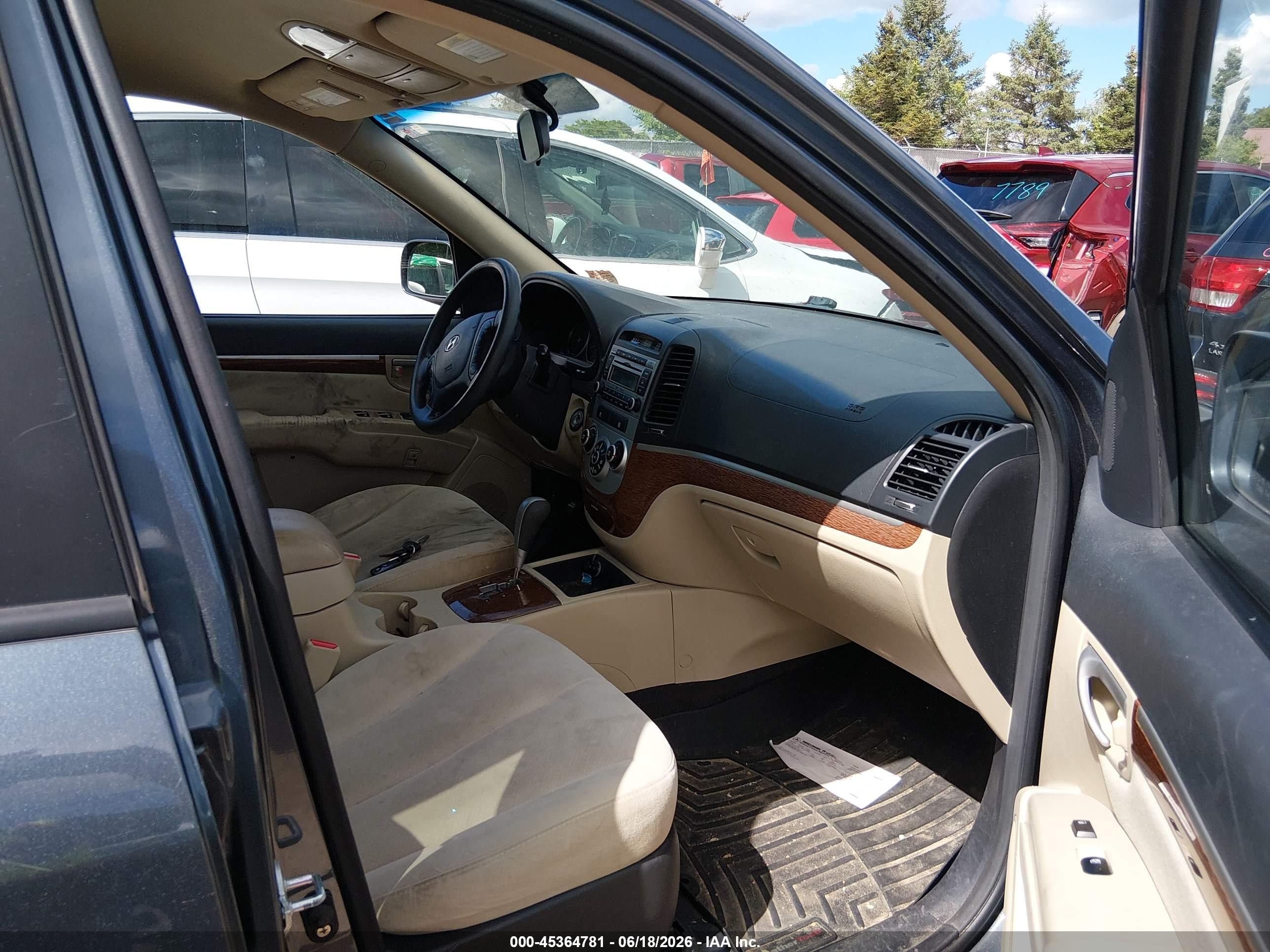 2008 Hyundai Santa Fe Gls Blue vin: 5NMSG73D08H193371