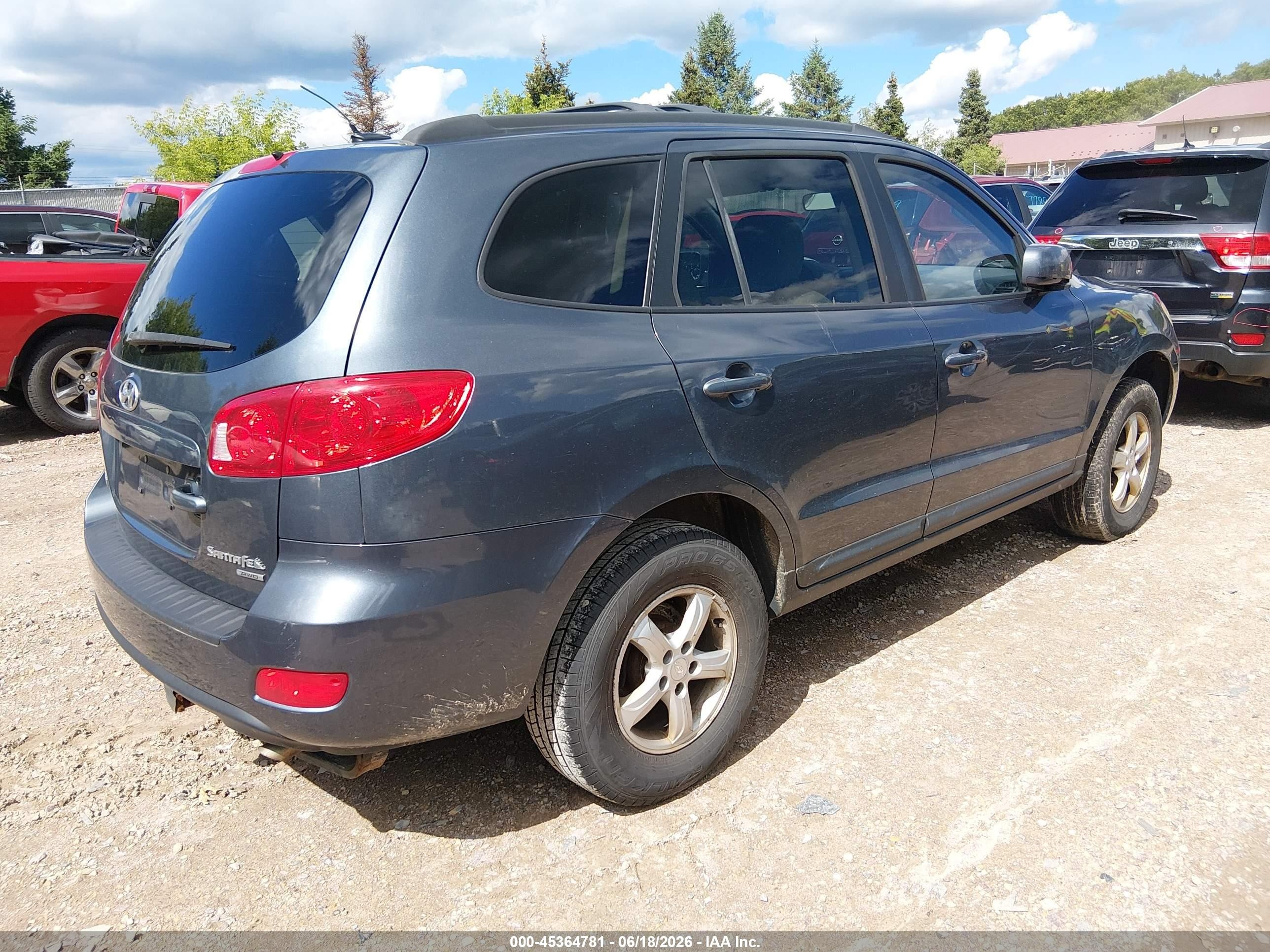 2008 Hyundai Santa Fe Gls Blue vin: 5NMSG73D08H193371